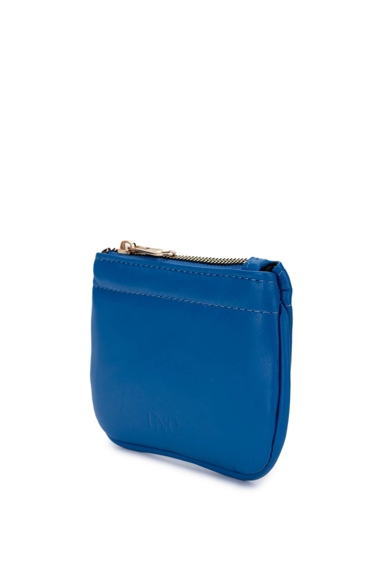 Tamer Tanca Unisex Hakiki Deri Mavi Kartlık