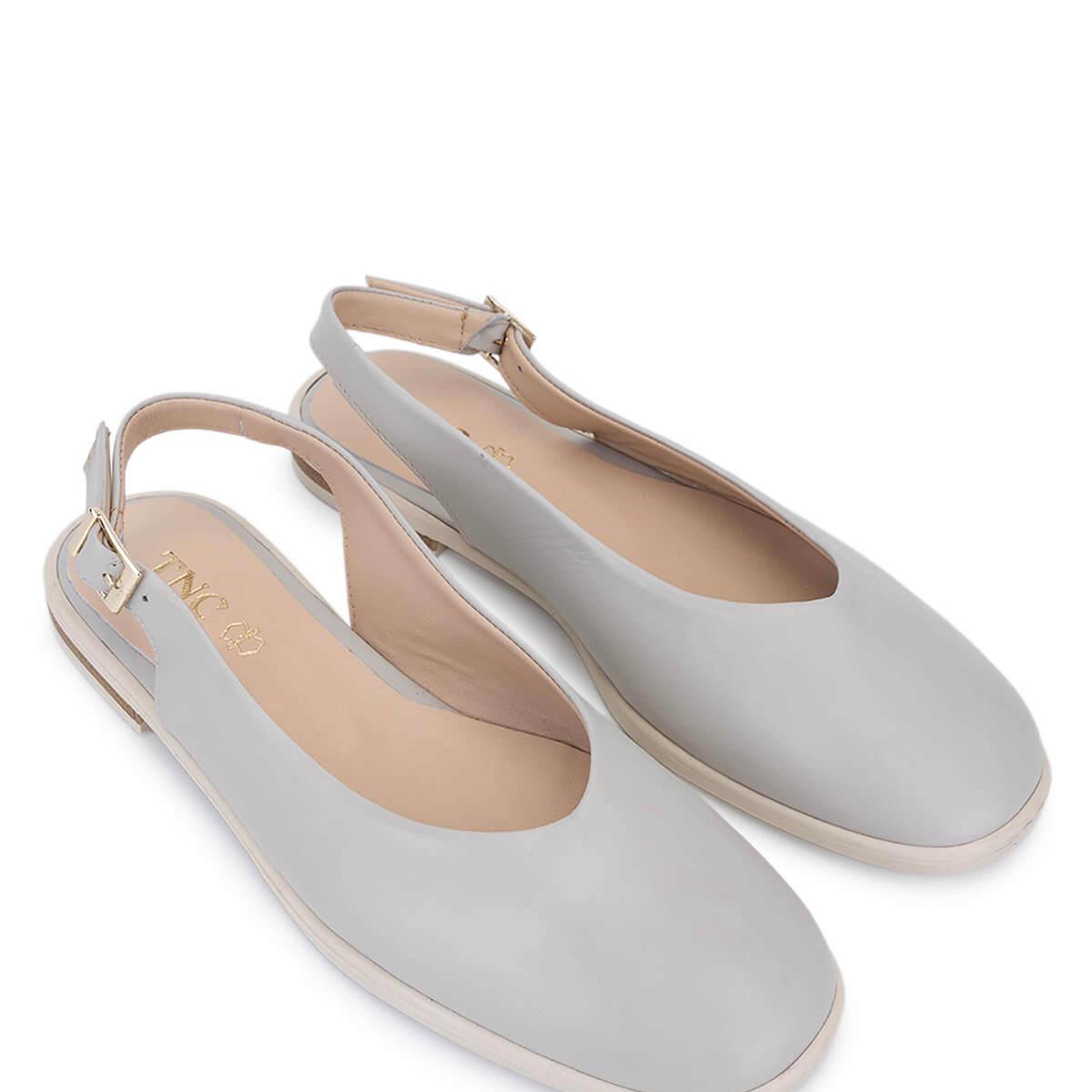 Tamer Tanca Kadın Hakiki Deri Bej Babet Ayakkabı