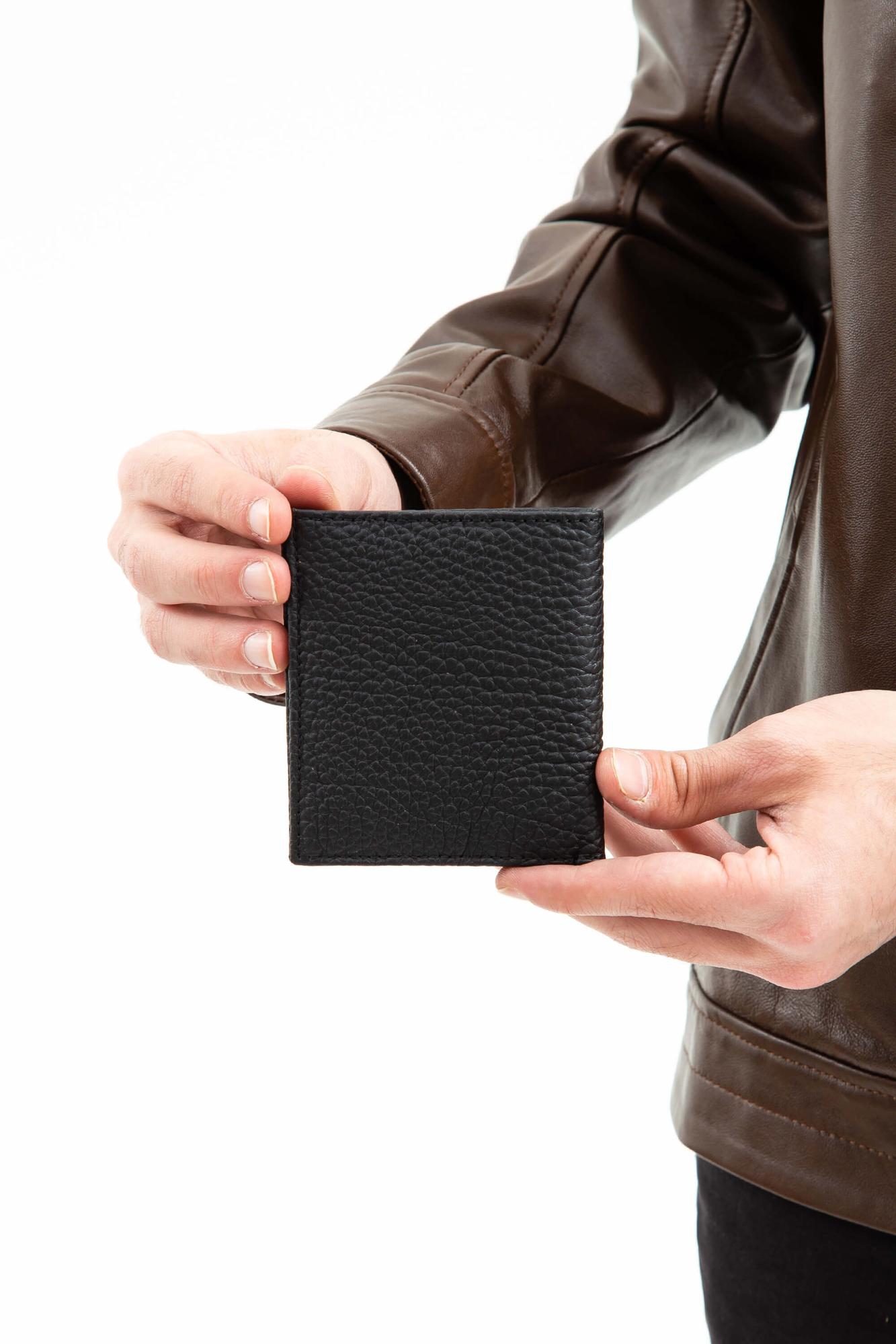 Tamer Tanca Erkek Hakiki Deri Siyah Havyar Cüzdan Cuzdan