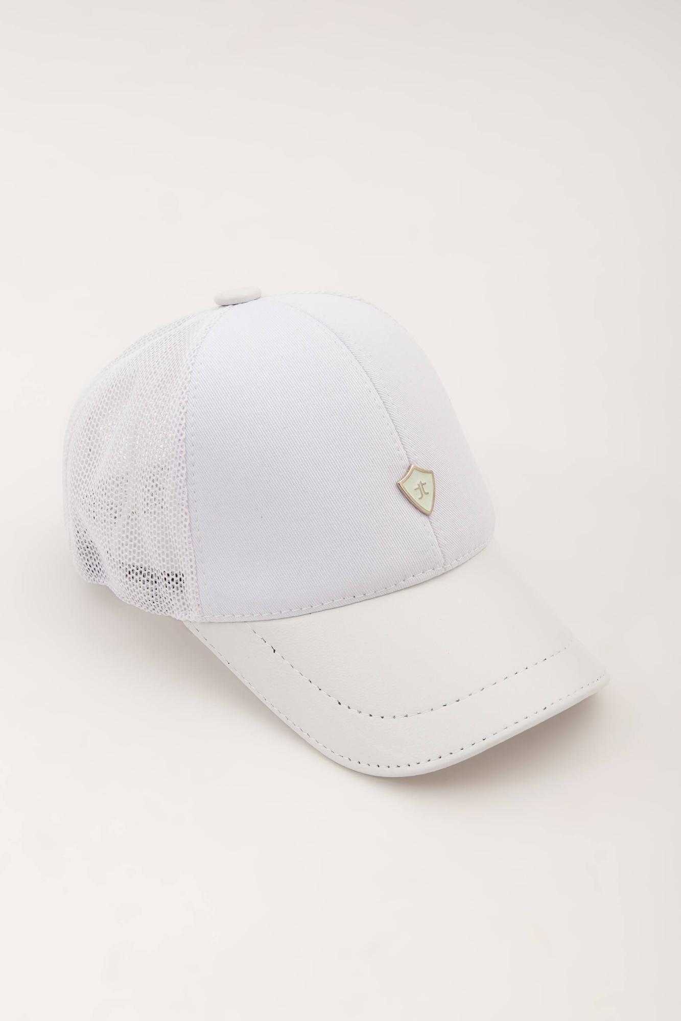 Tamer Tanca Erkek Kumaş Beyaz Şapka