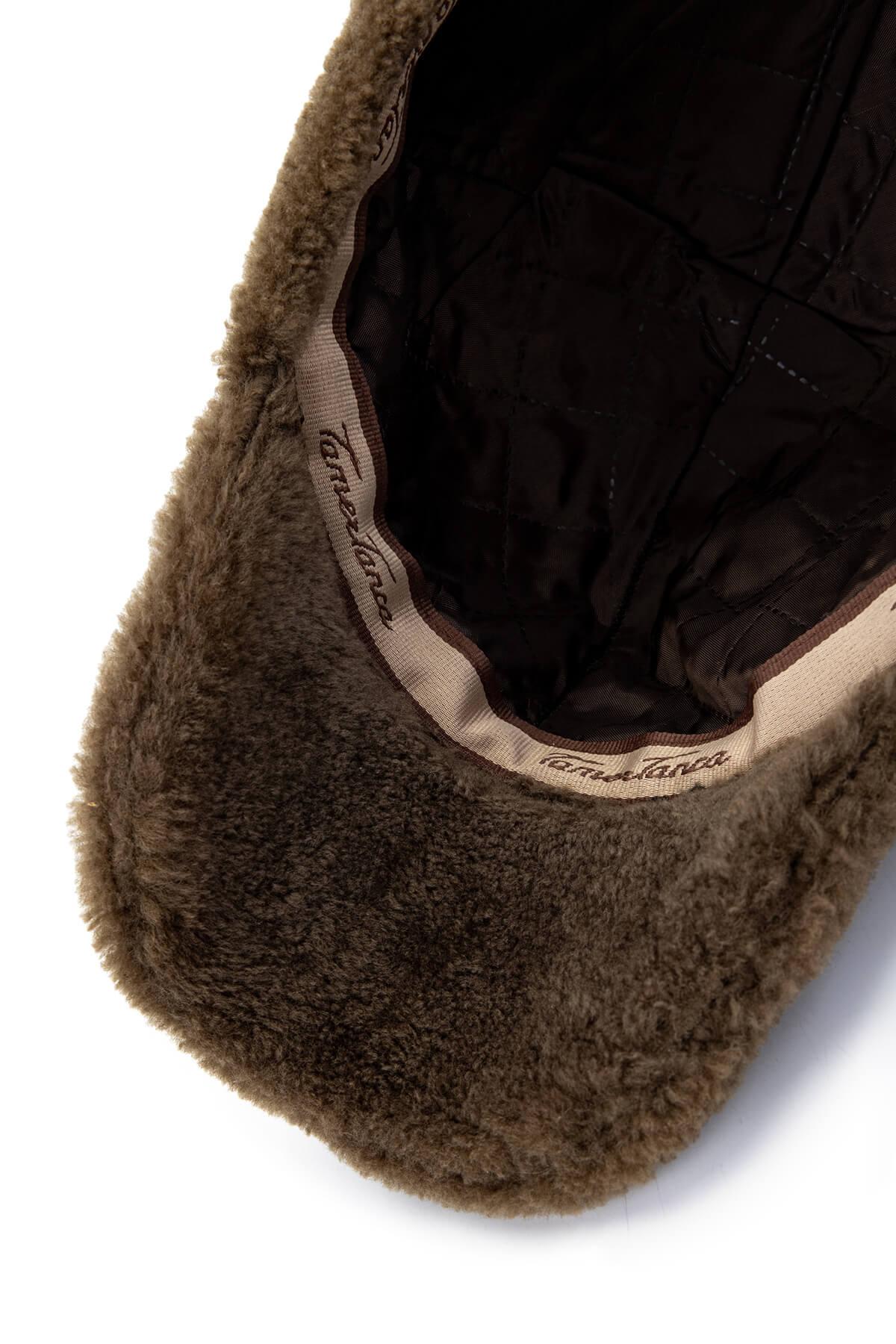 Tamer Tanca Unisex Kürk Kahverengi Şapka