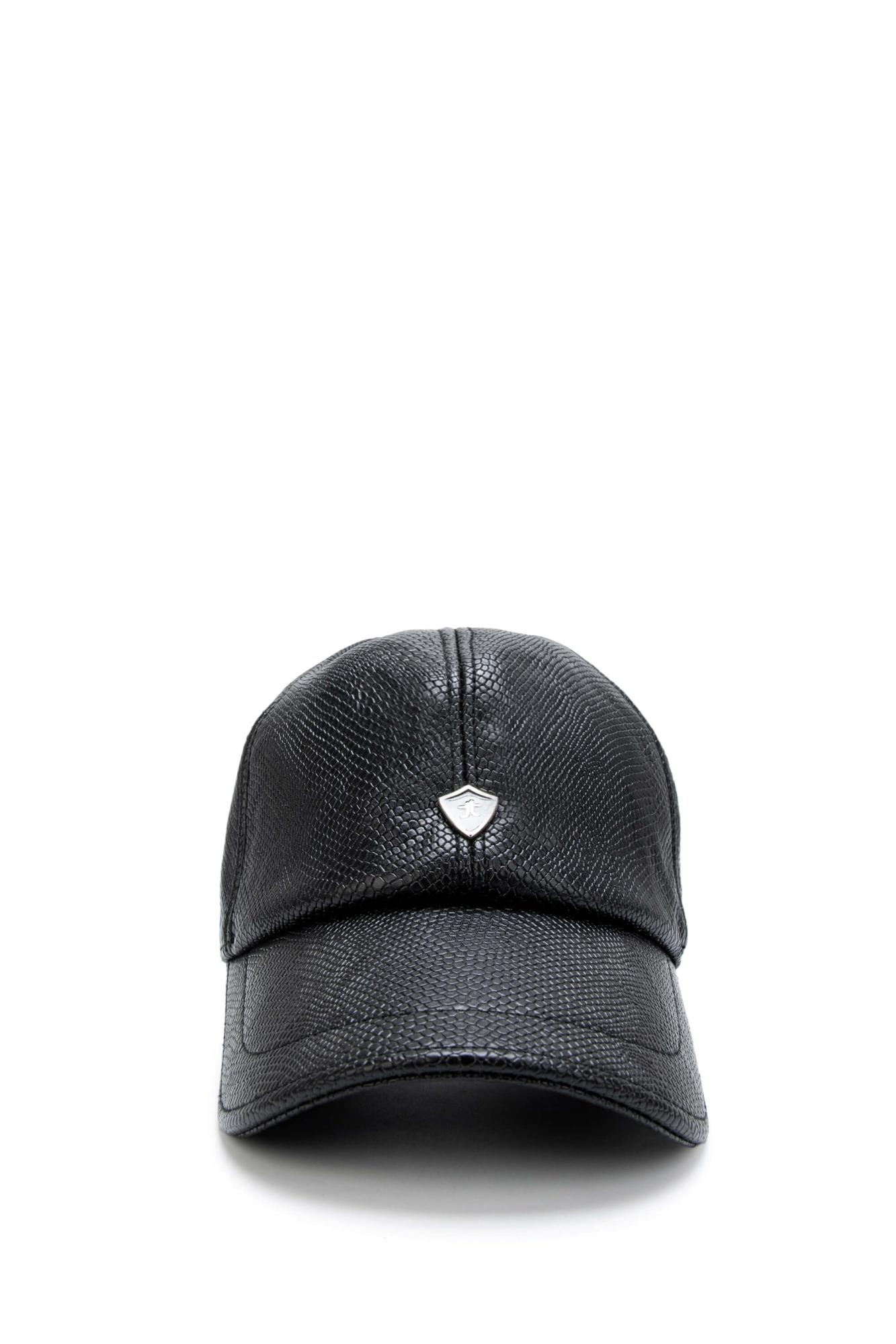 Tamer Tanca Erkek Vegan Siyah Baskı Şapka