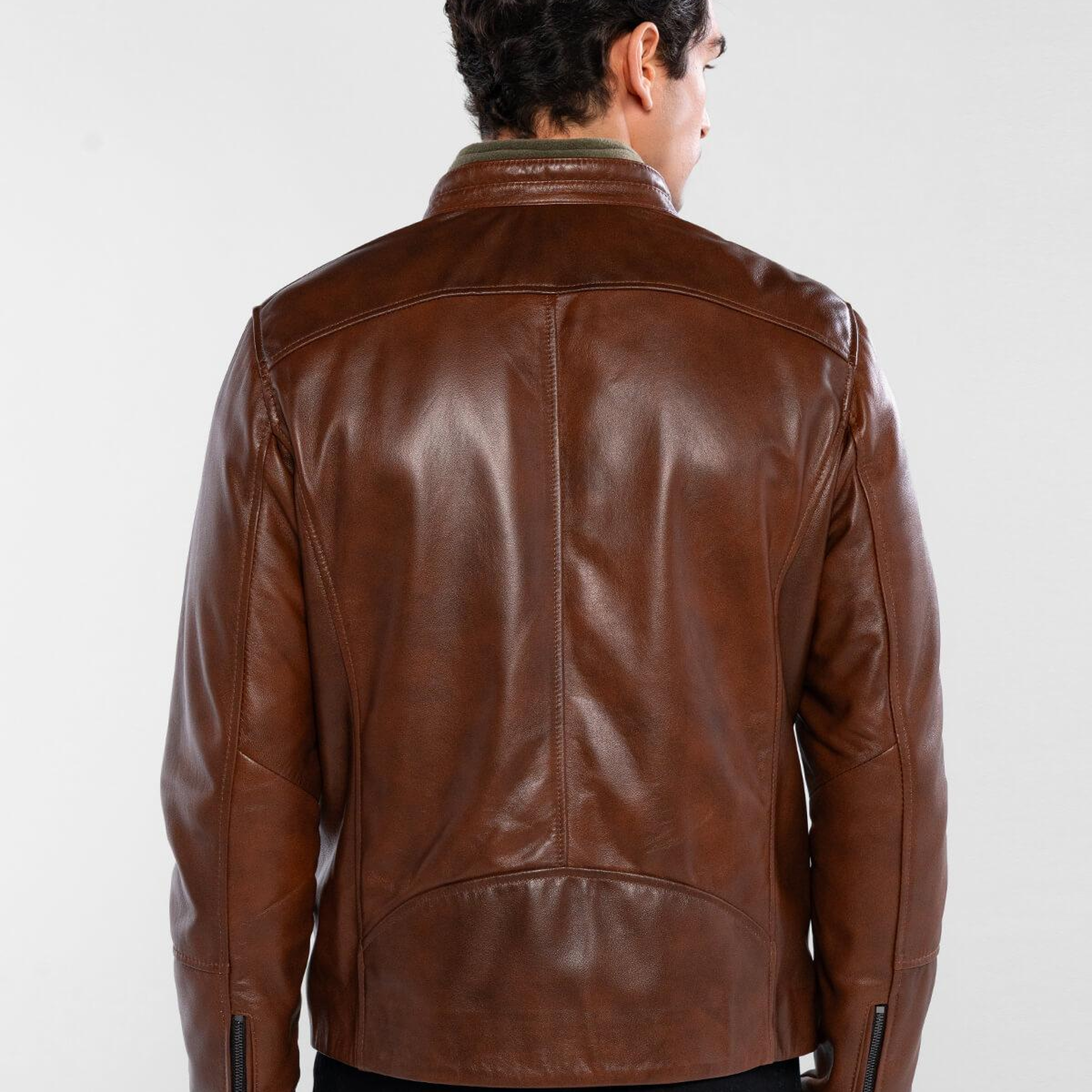 Tamer Tanca Erkek Hakiki Deri Fındık Deri Mont