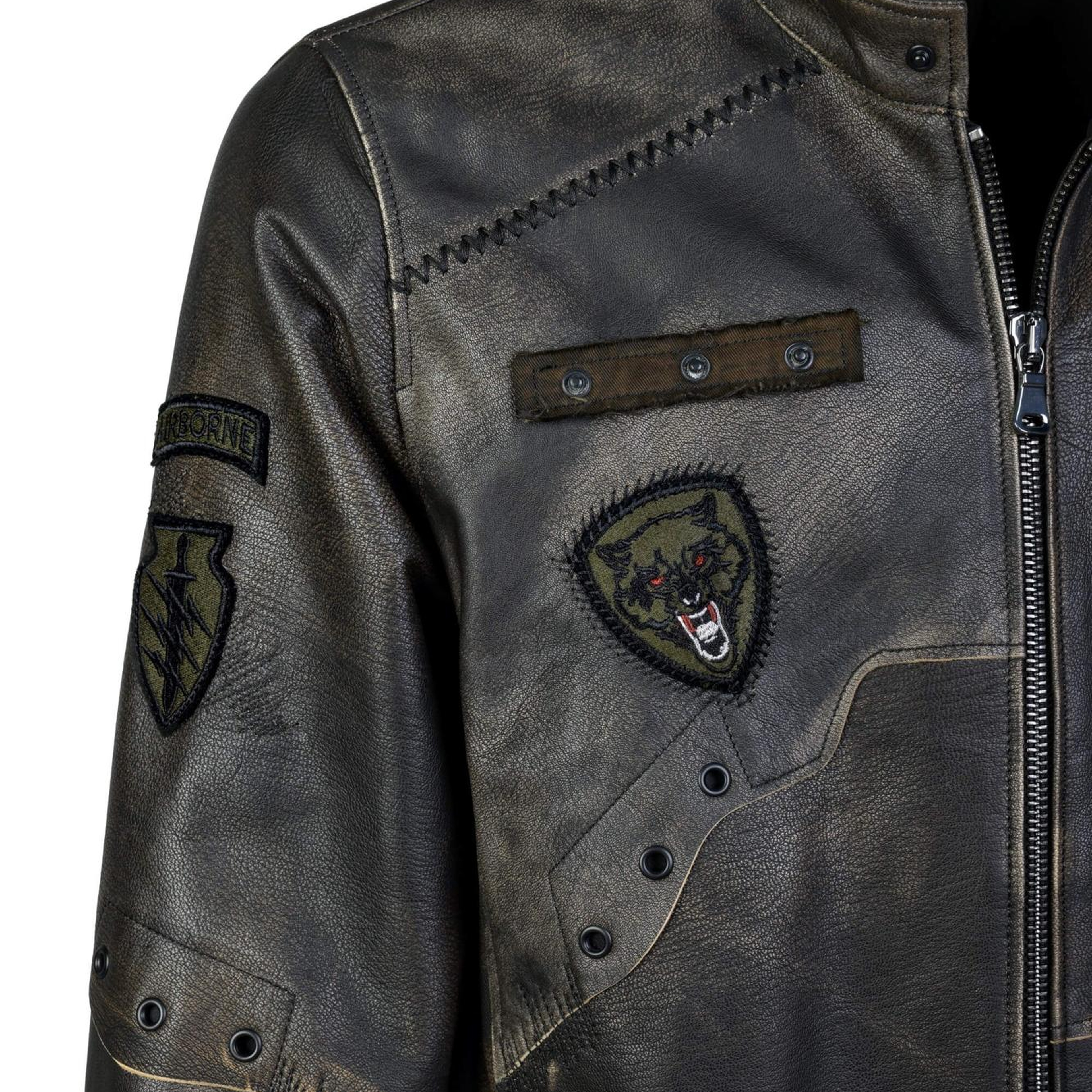 Tamer Tanca Erkek Hakiki Deri Siyah Eskitme Deri Mont