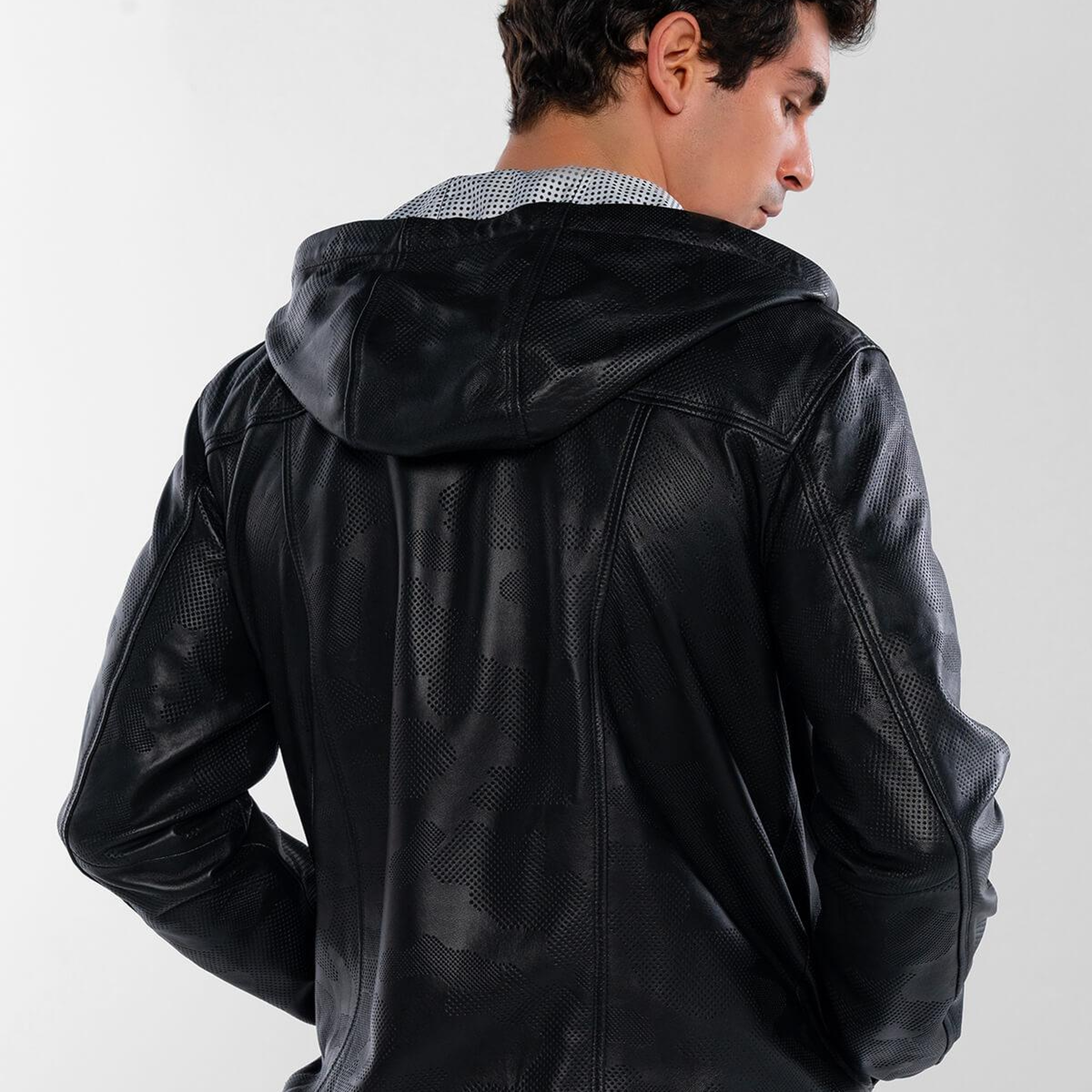 Tamer Tanca Erkek Hakiki Deri Siyah Deri Mont