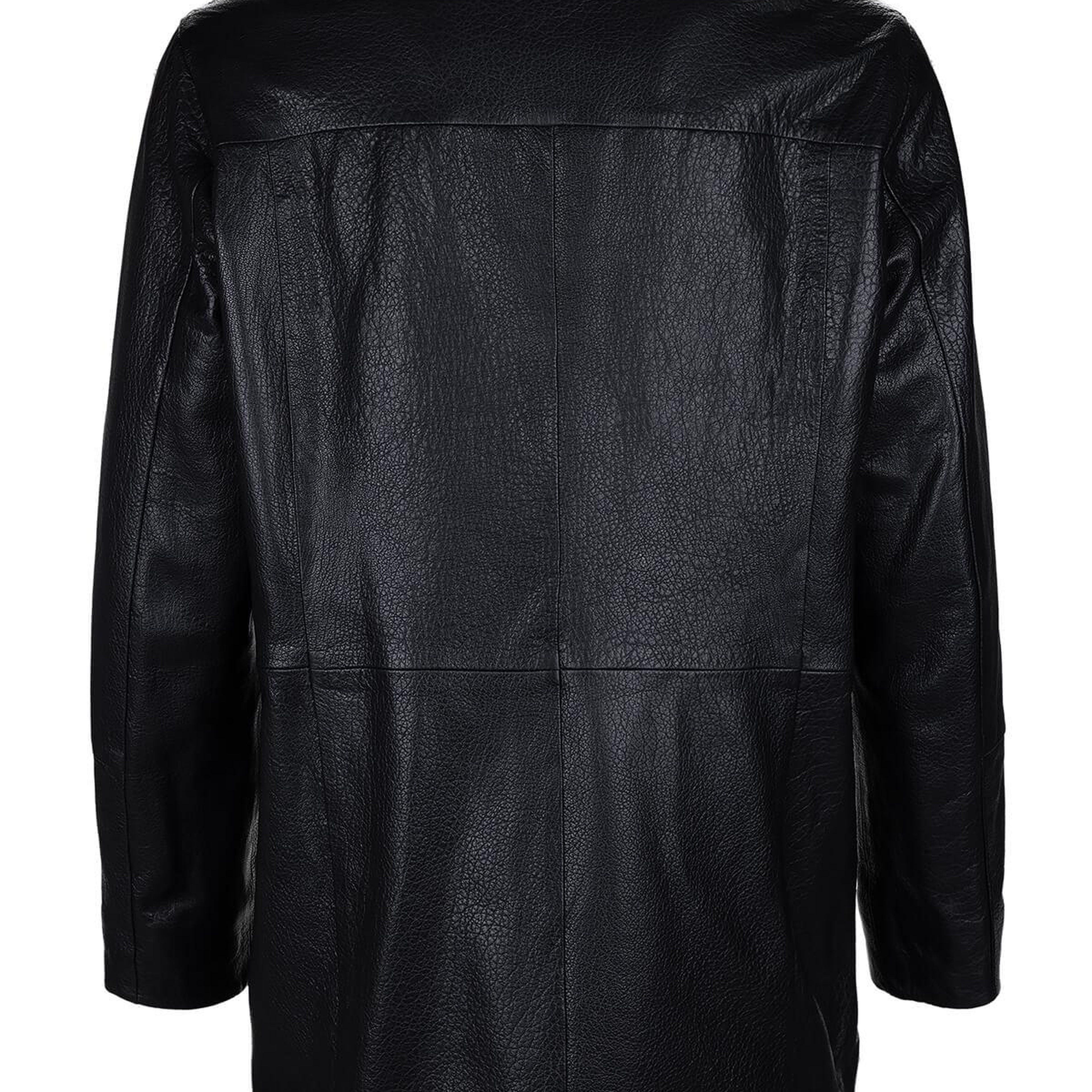 Tamer Tanca Erkek Hakiki Deri Siyah Jumbo Mont