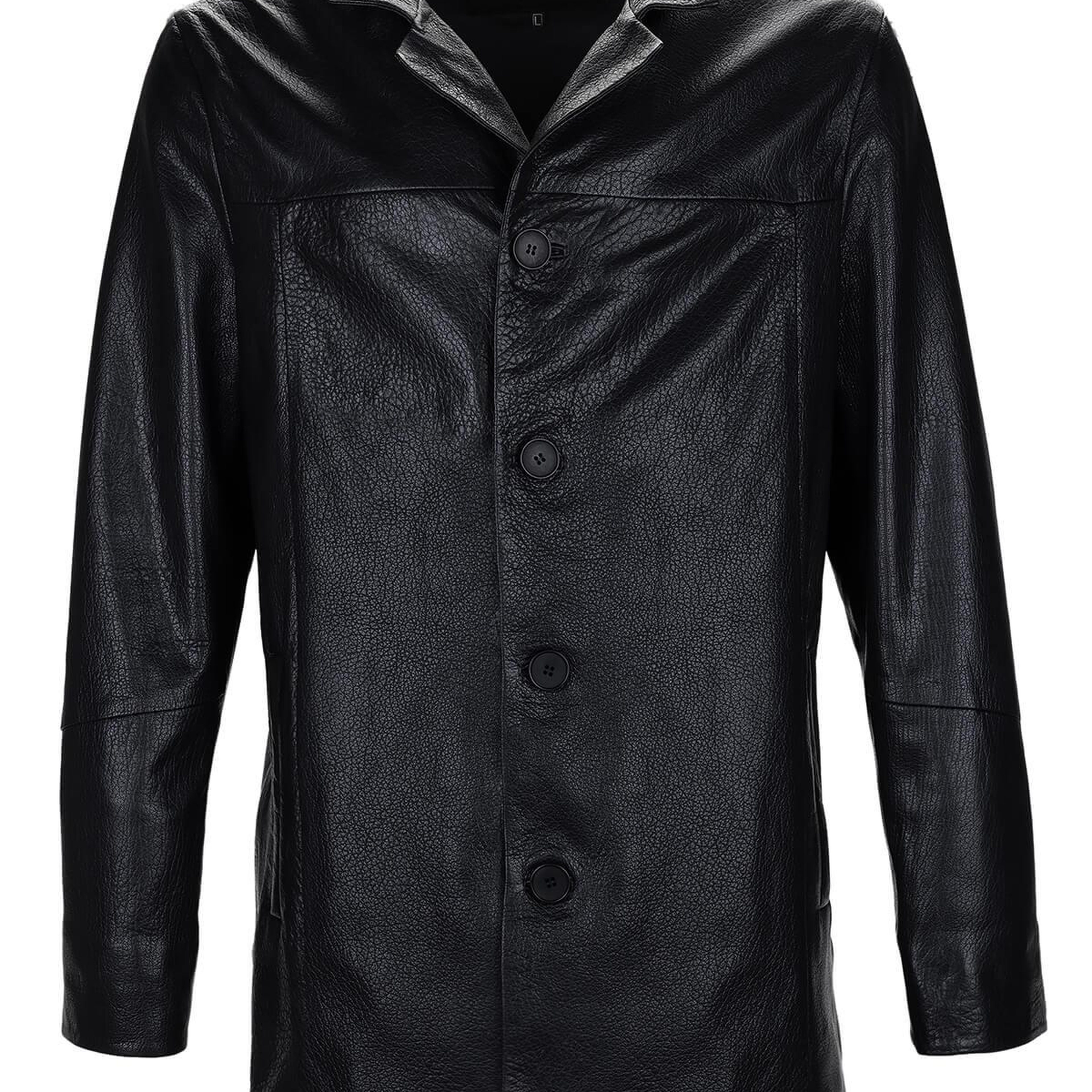 Tamer Tanca Erkek Hakiki Deri Siyah Jumbo Mont