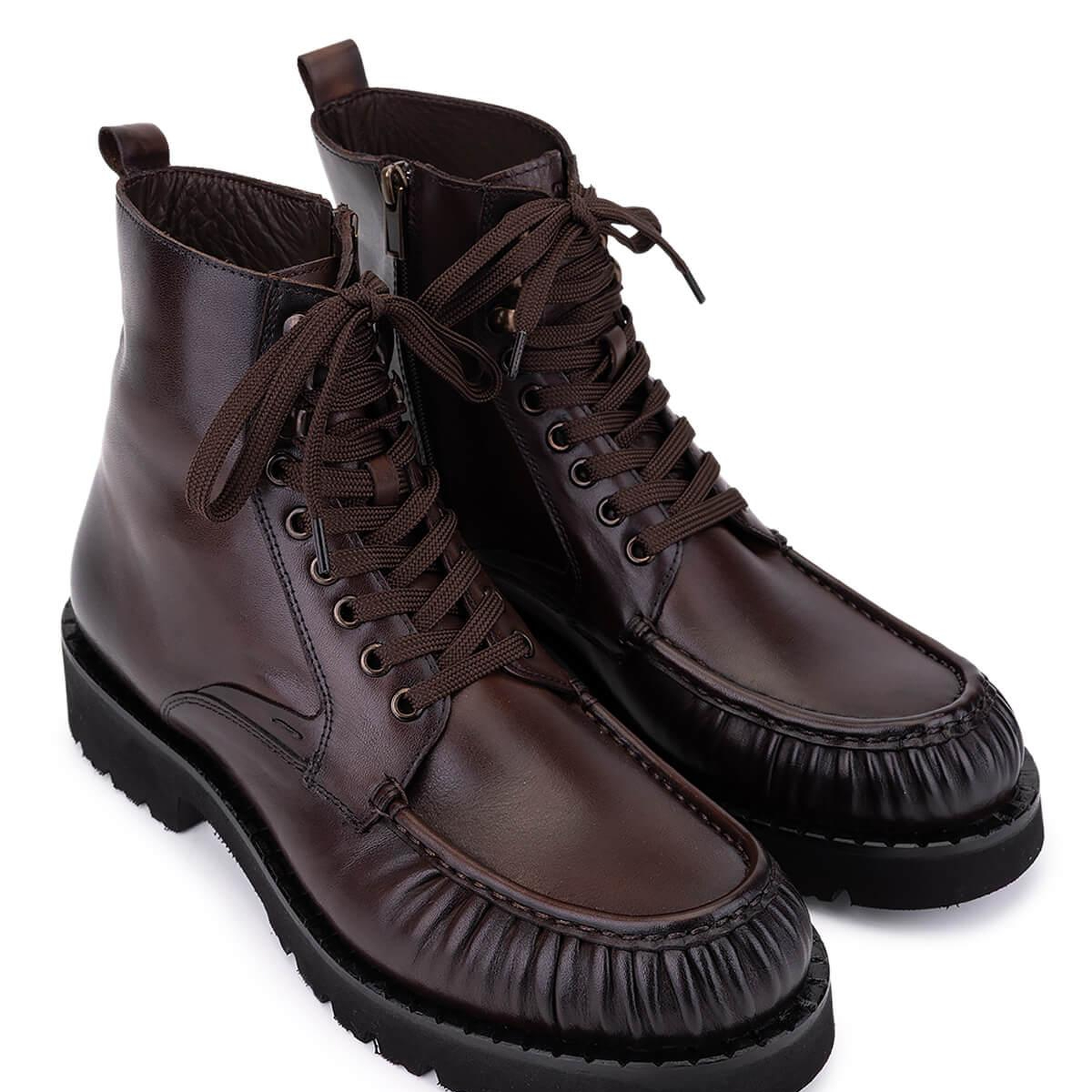 Tamer Tanca Erkek Hakiki Deri Kahverengi Casual Bot