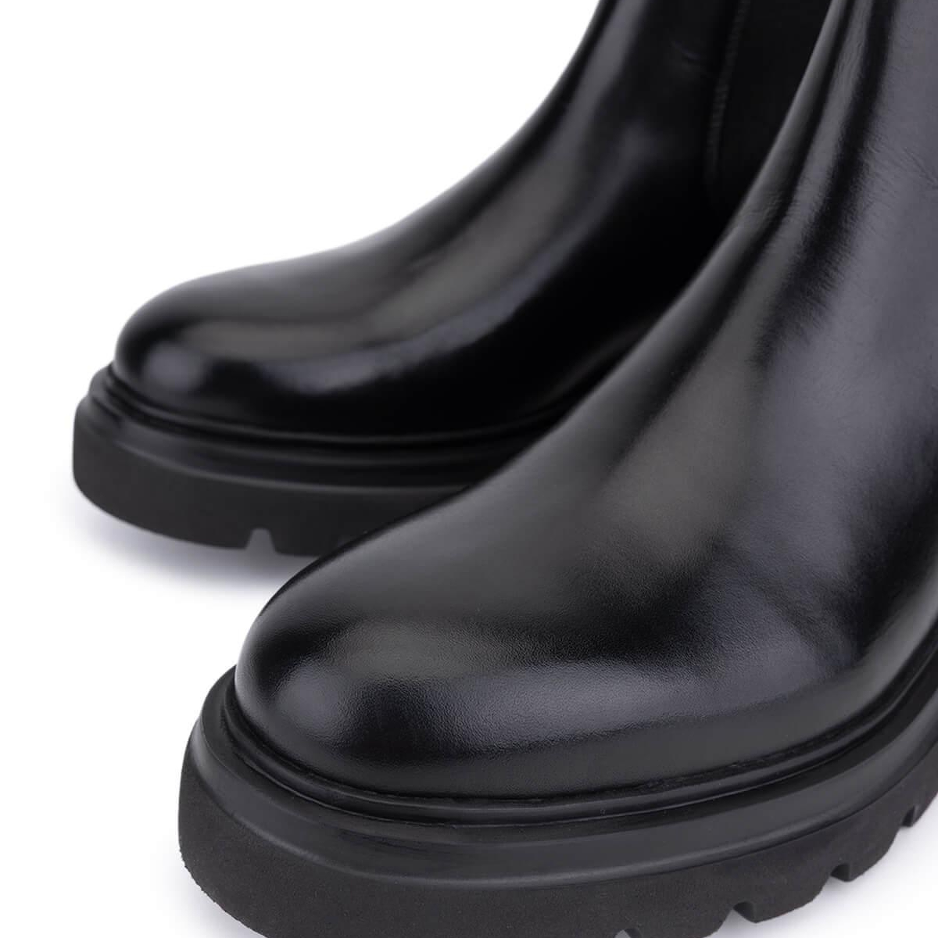 Tamer Tanca Erkek Hakiki Deri Siyah Casual Bot