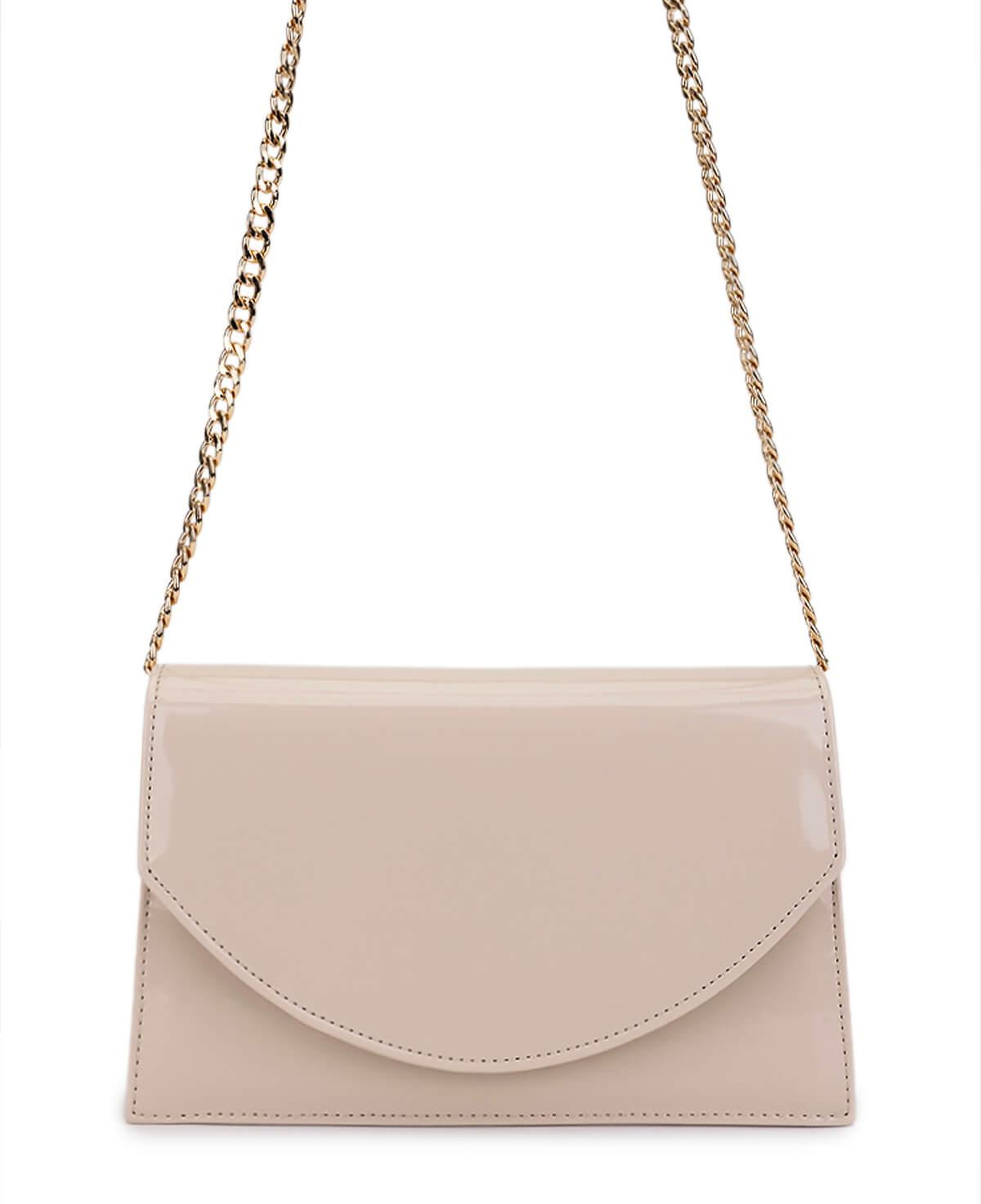 Tamer Tanca Kadın Suni Deri Bej Rugan Kol Çantası