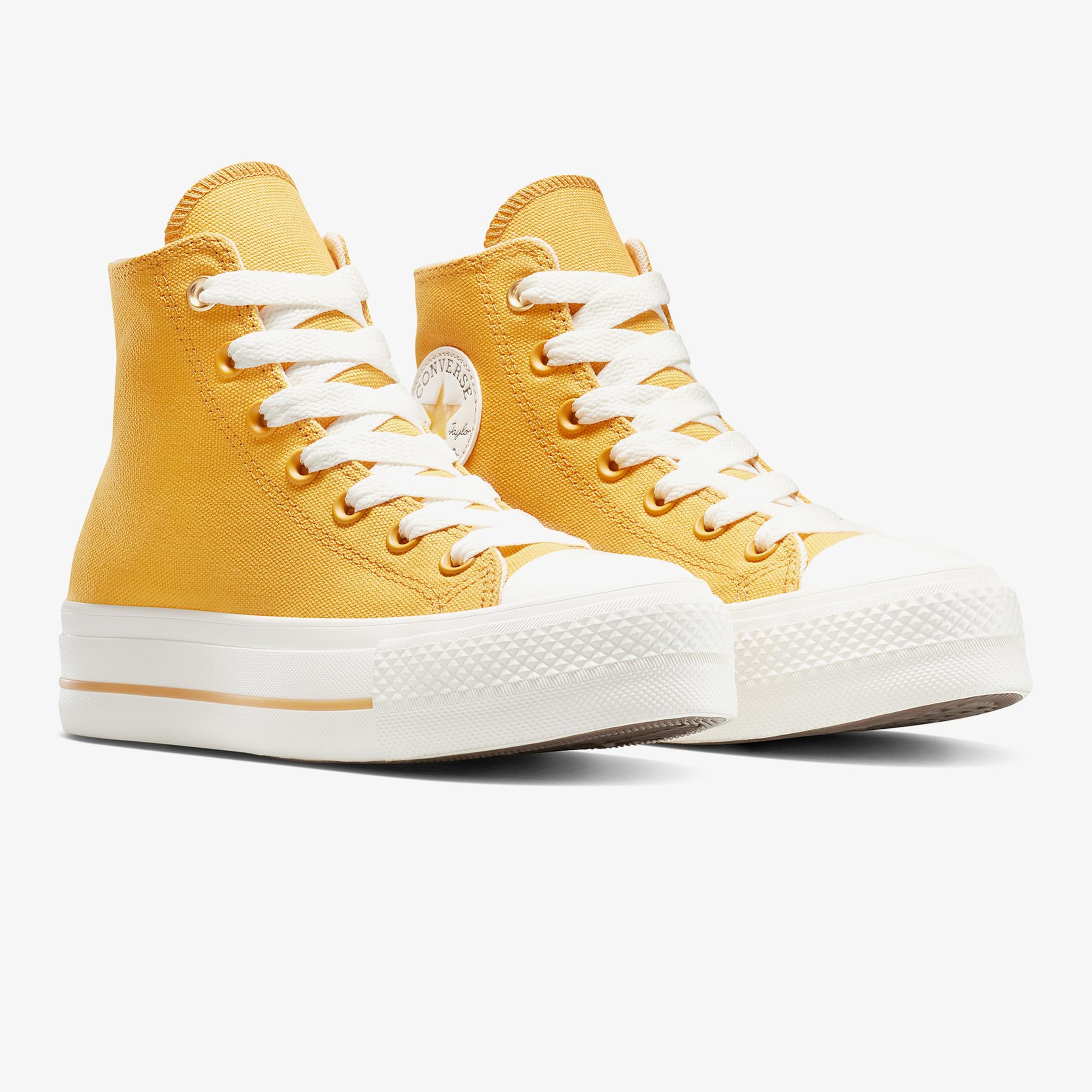 Converse Chuck Taylor All Star Lift Platform Kadın Sarı Sneaker