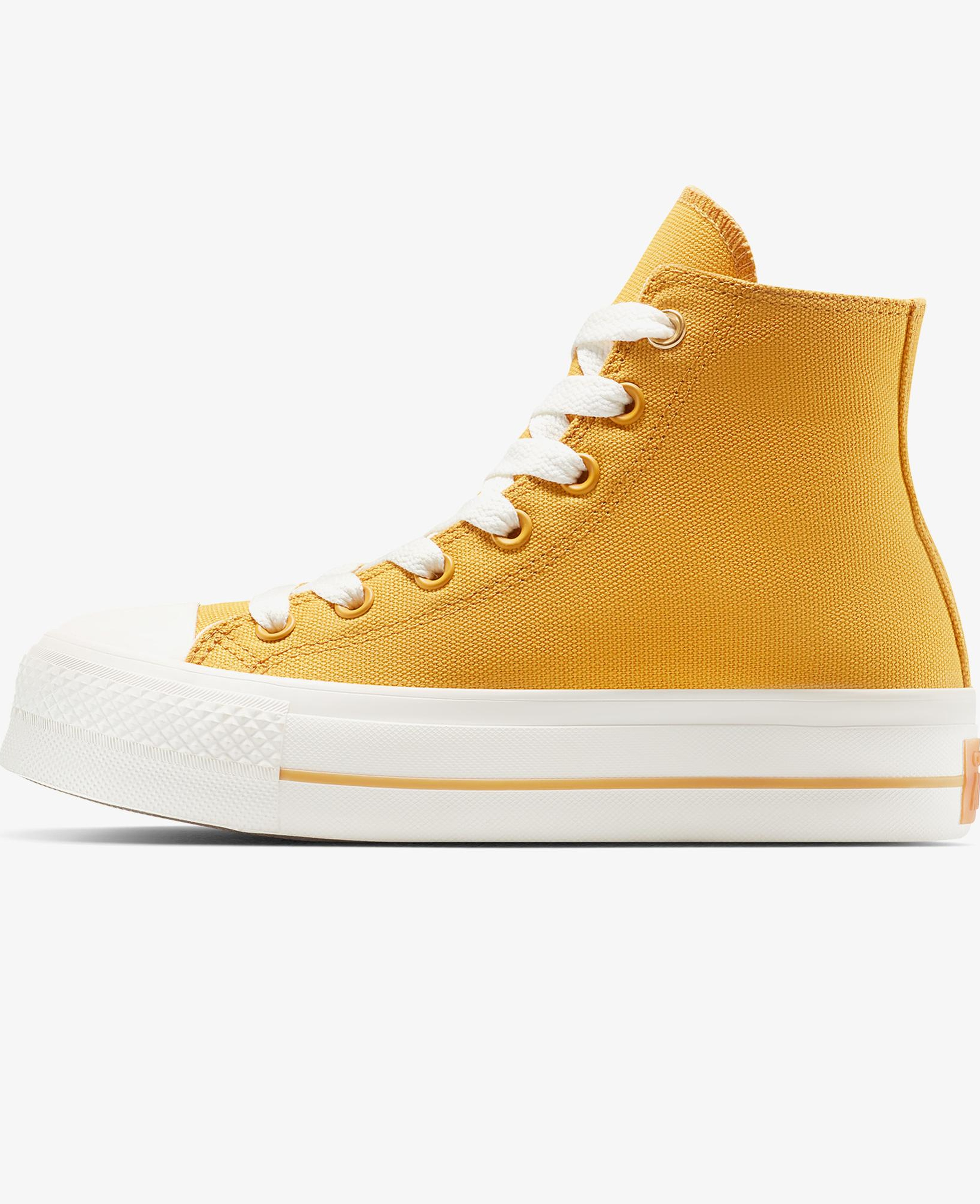 Converse Chuck Taylor All Star Lift Platform Kadın Sarı Sneaker