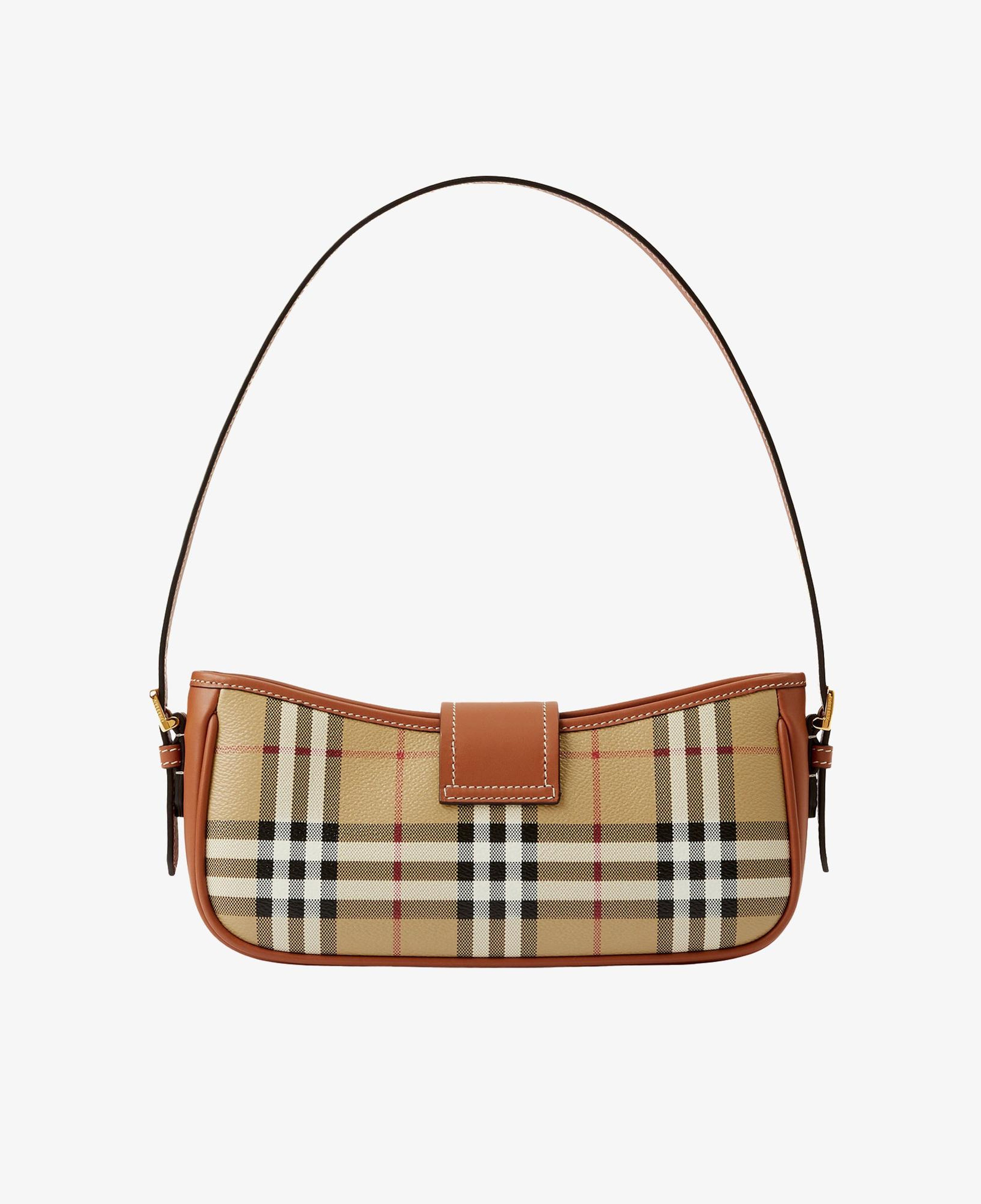Burberry Check Sling Kadın Kahverengi Omuz Çantası