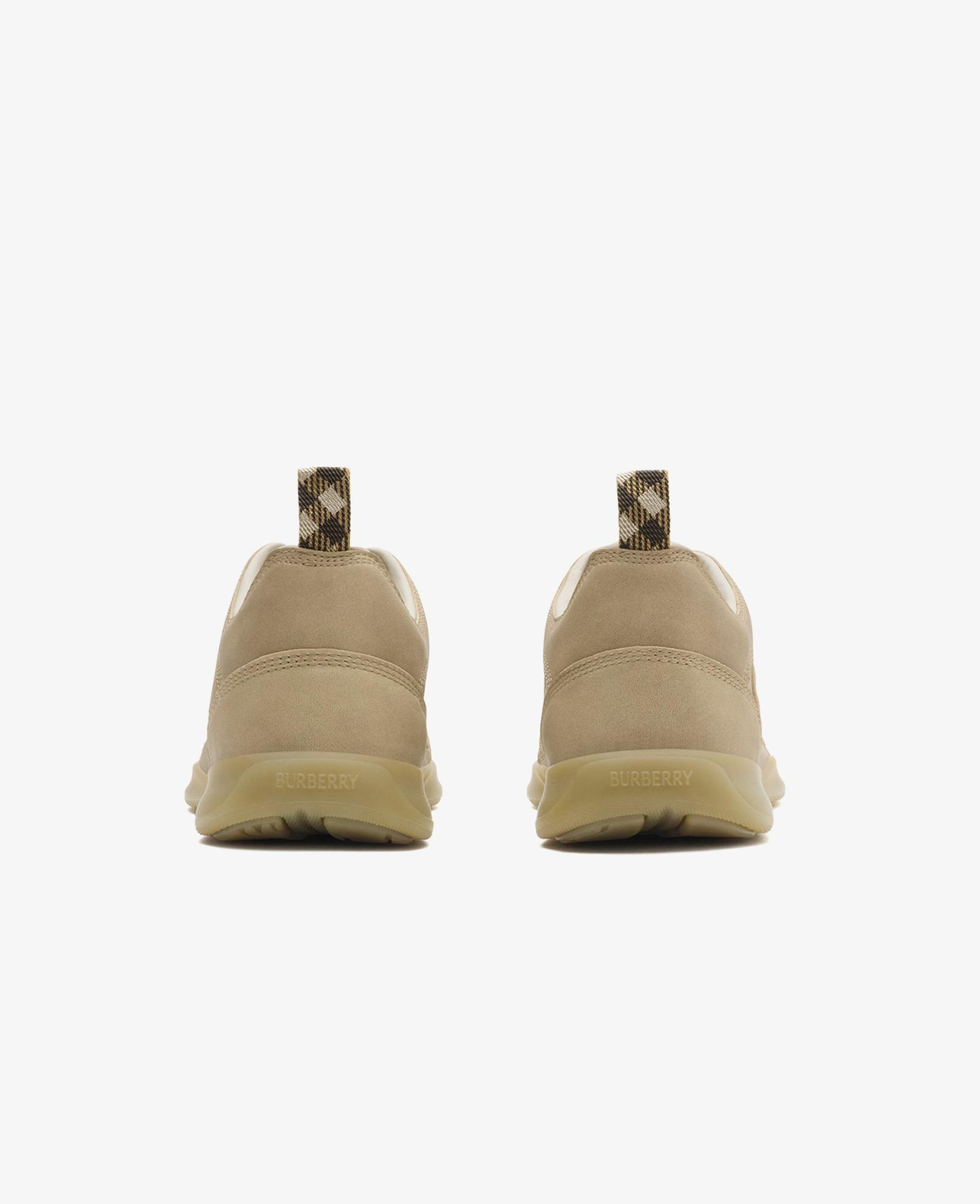 Burberry Leather Matrix Erkek Bej Sneaker