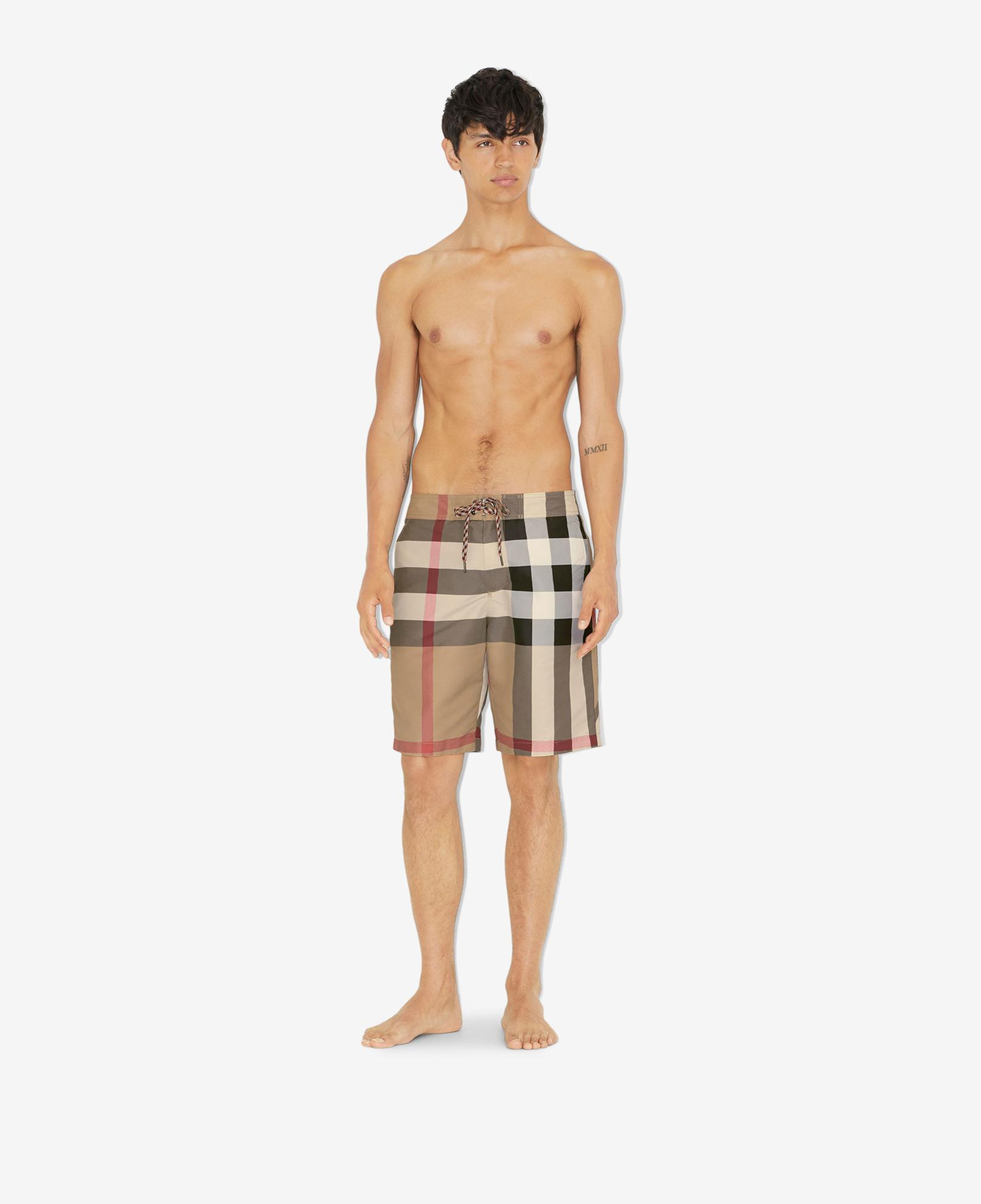 Burberry Breton Erkek Bej Deniz Şortu