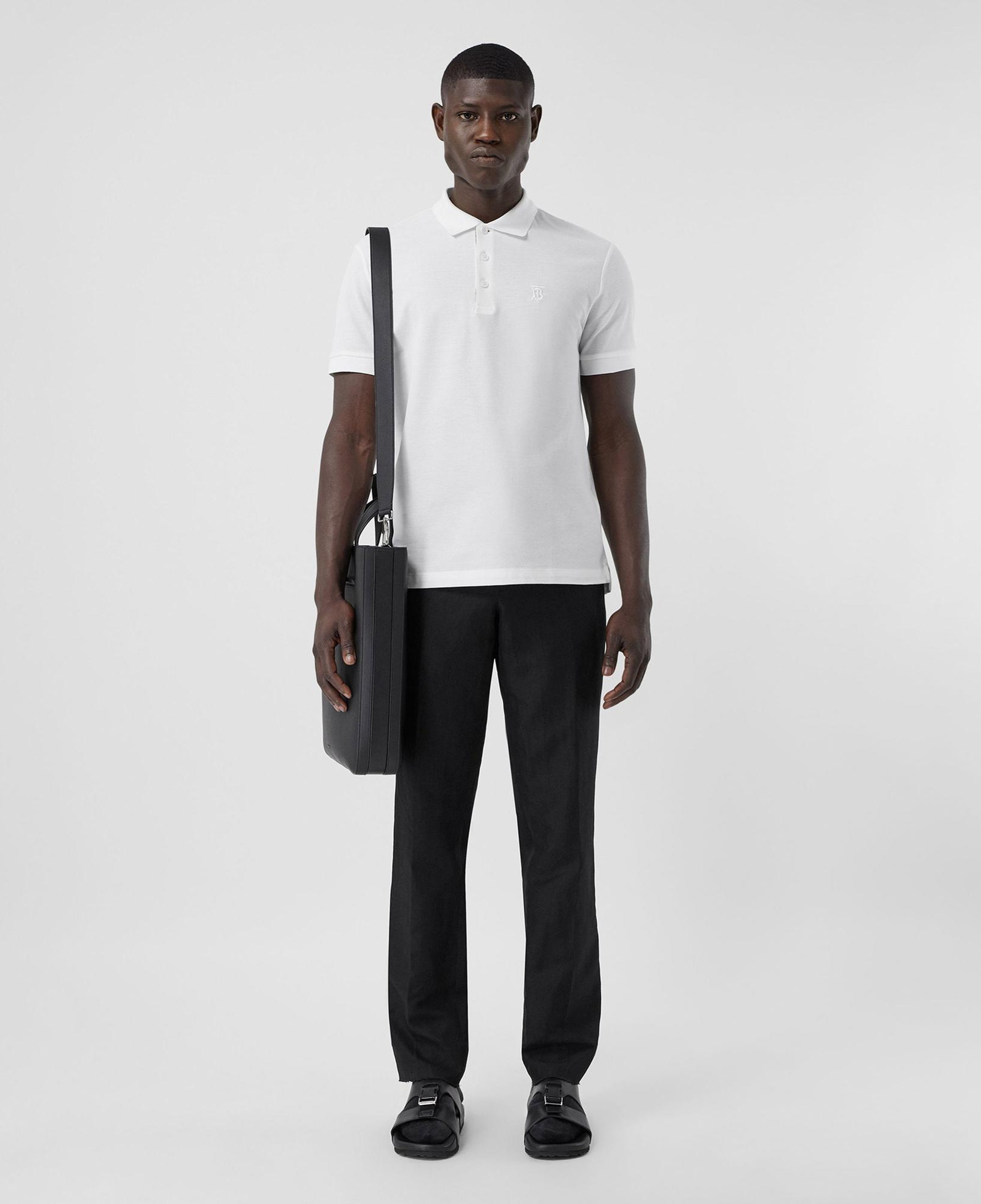 Burberry Eddie Monogram Motif Cotton Piqu