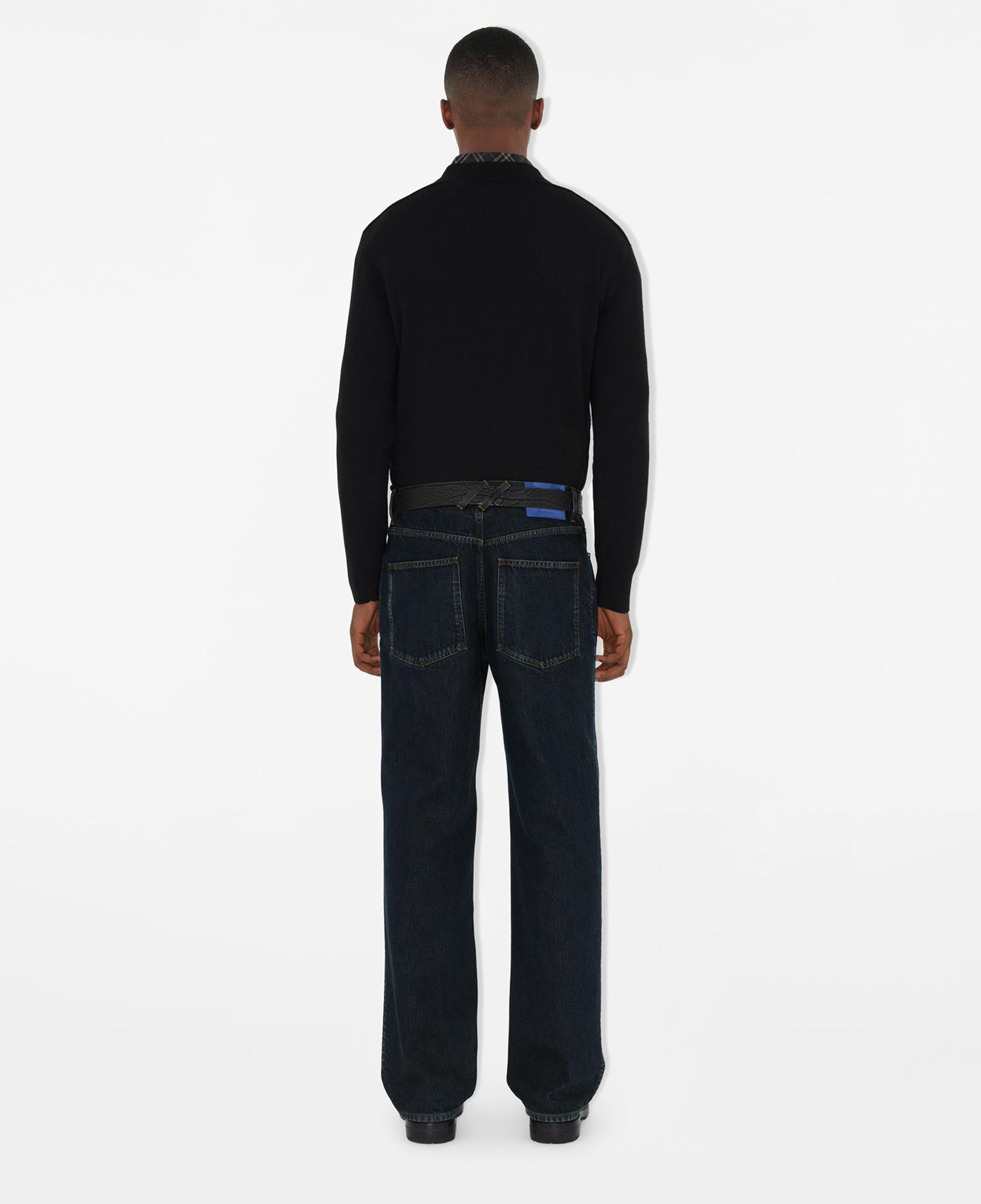 Burberry Smt Label Wool Erkek Siyah Kazak