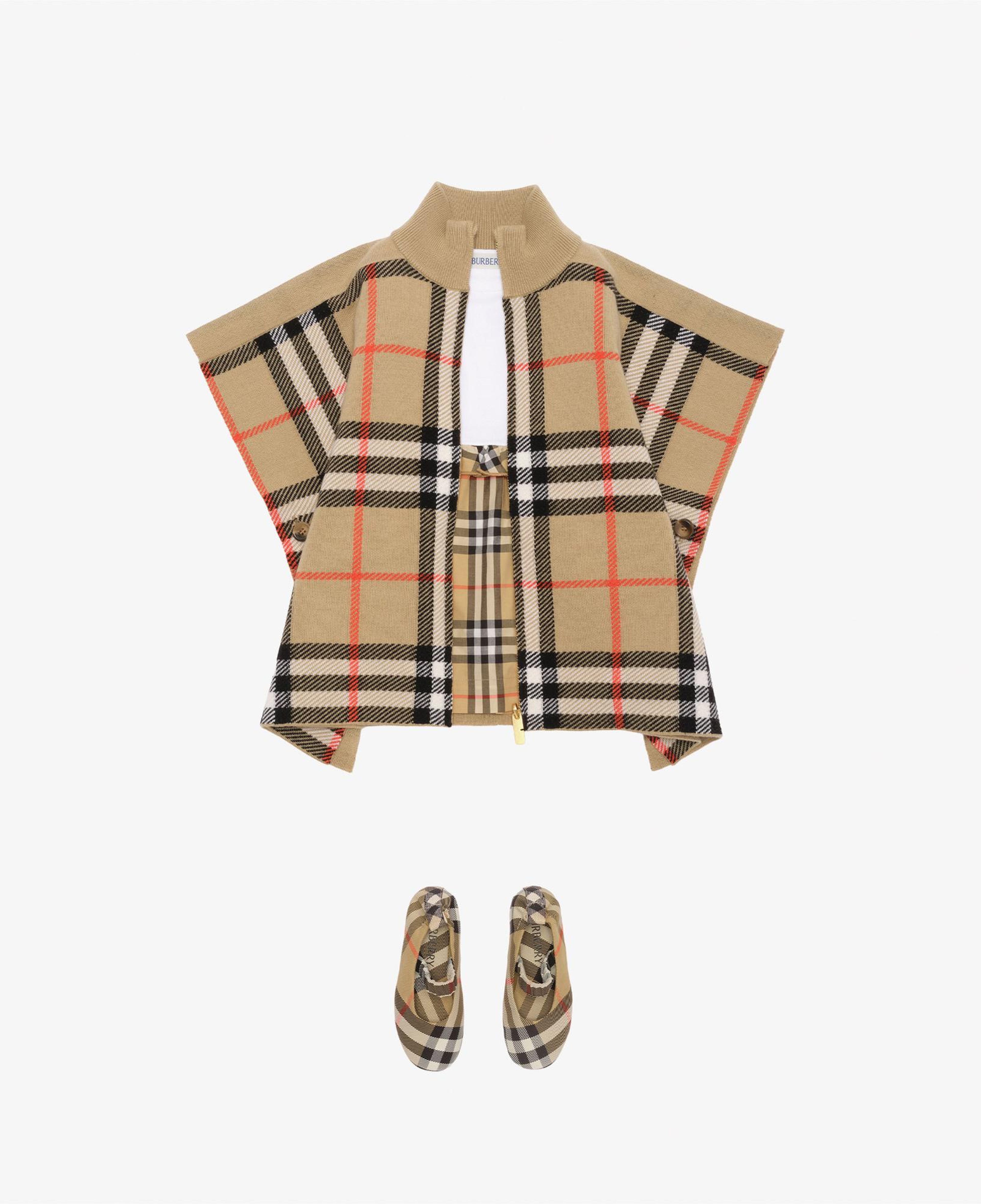 Burberry Isobel Check Çocuk Bej Ceket