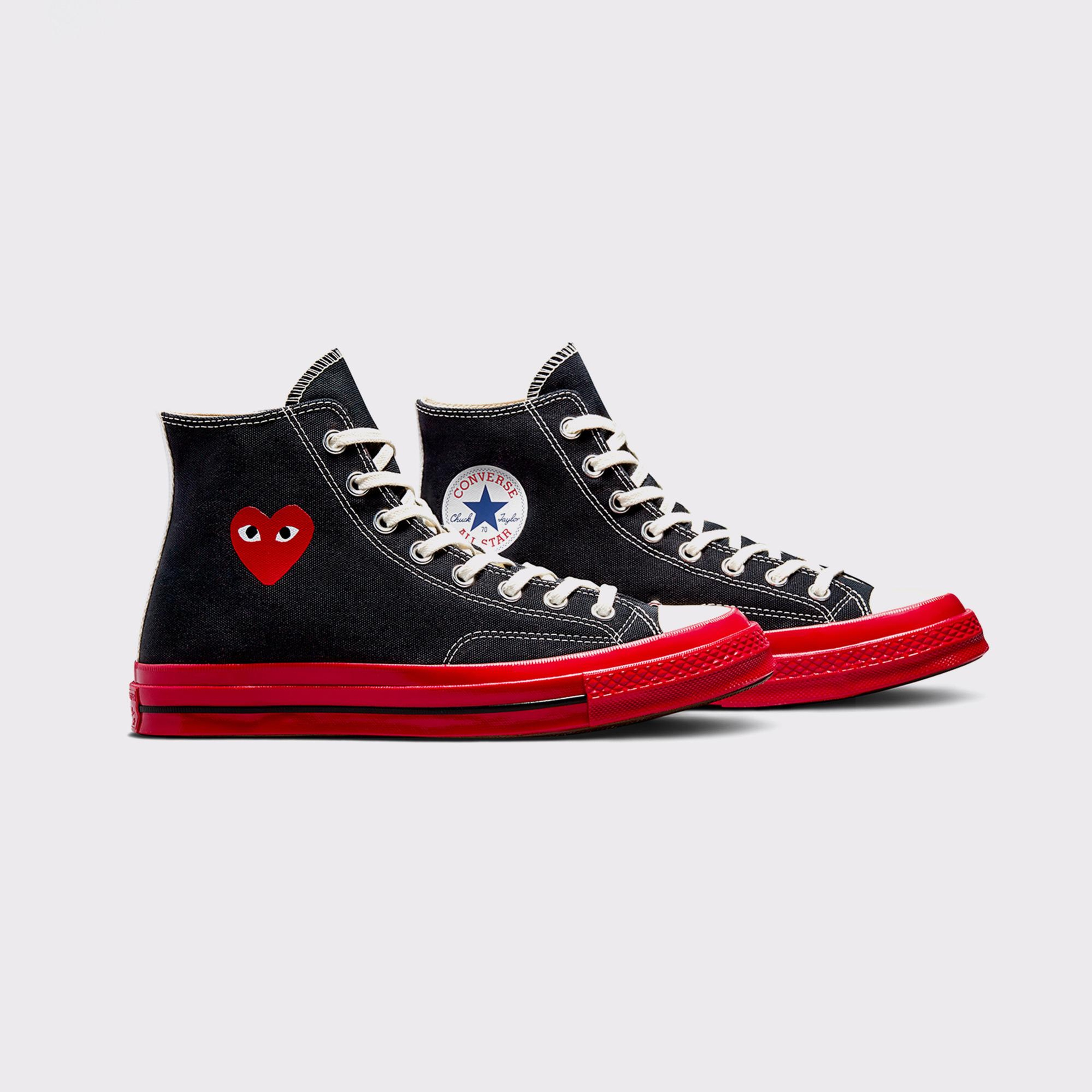 Converse X Comme Des Garçons Play Chuck 70 Unisex Siyah Sneaker