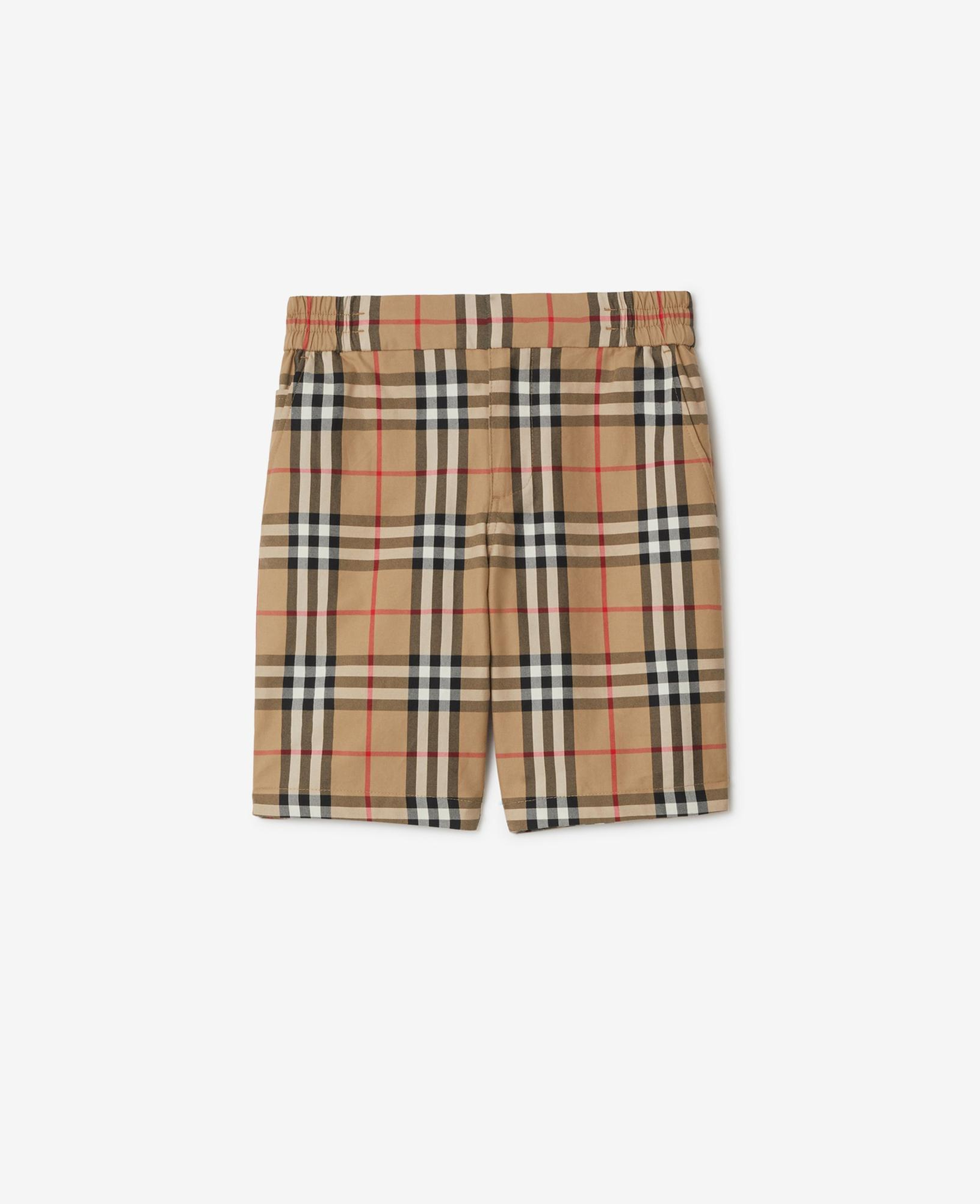 Burberry Check Pamuk Çocuk Bej Şort