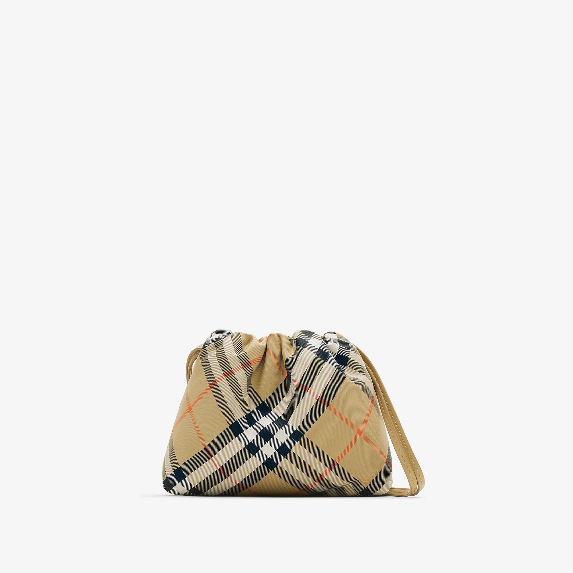 Burberry Drawstring Ck Pouch Çocuk Bej Omuz Çantası