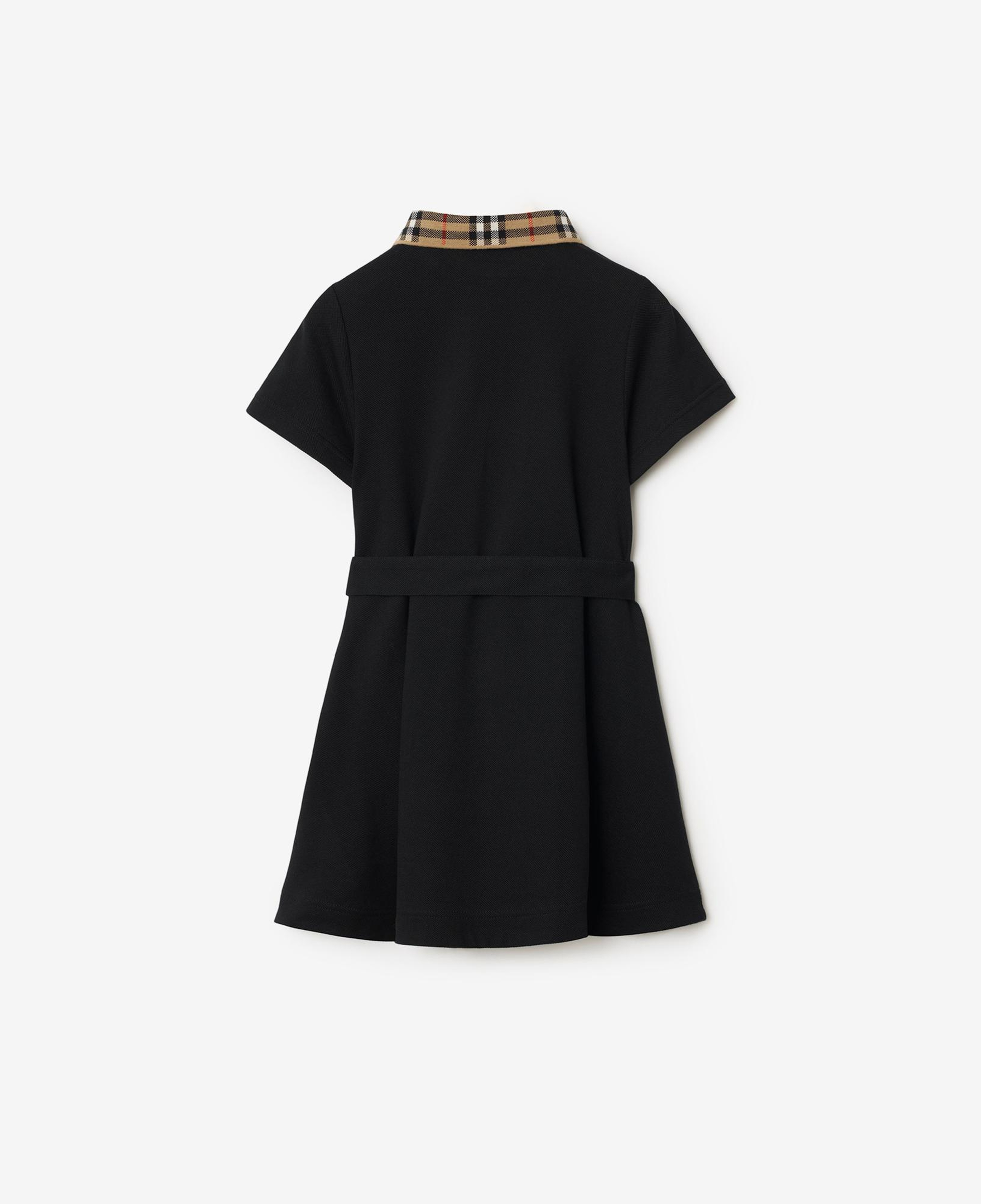 Burberry Astrid Collar Cotton Çocuk Siyah Elbise