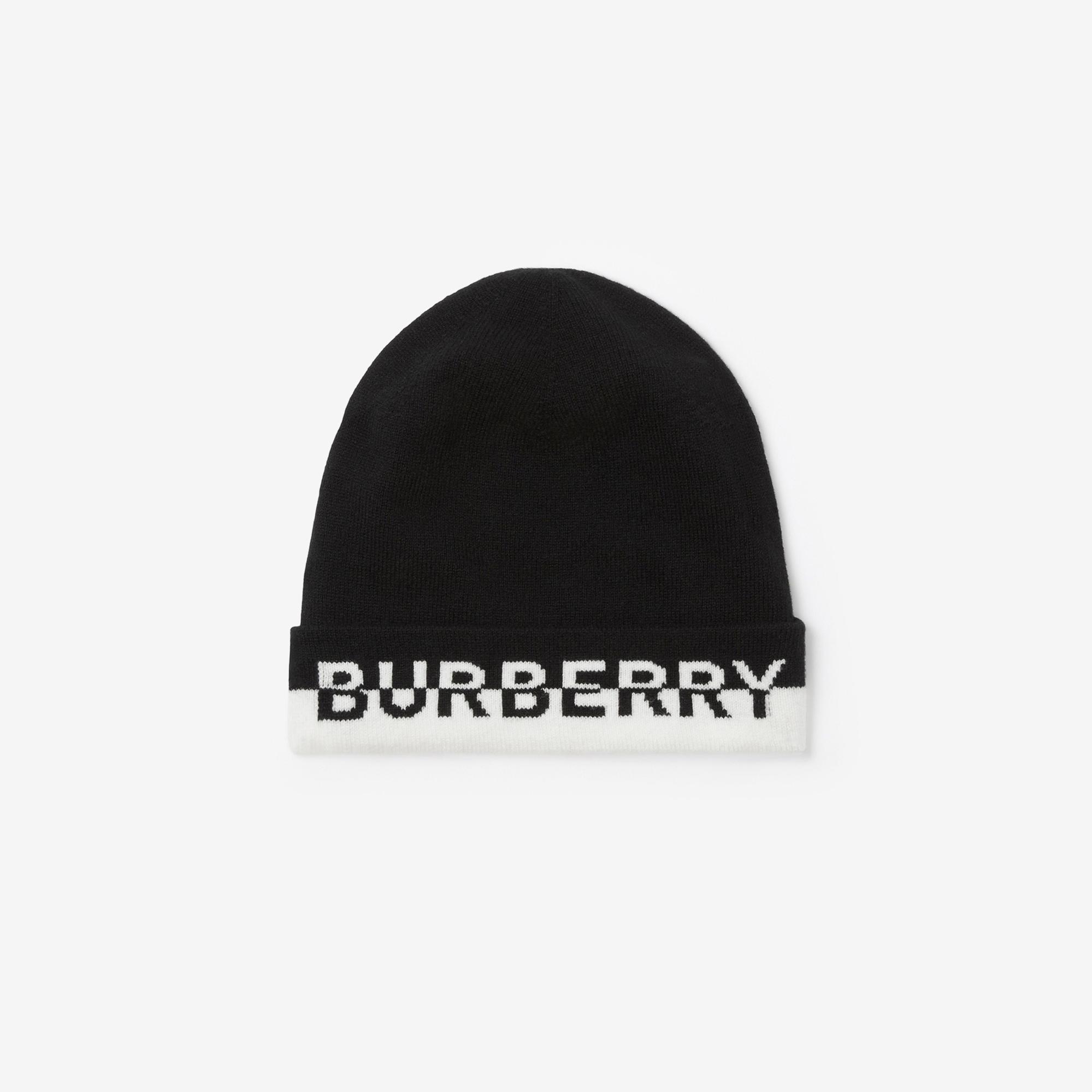 Burberry Core Logo Intarsia Cashmere Kadın Siyah Bere