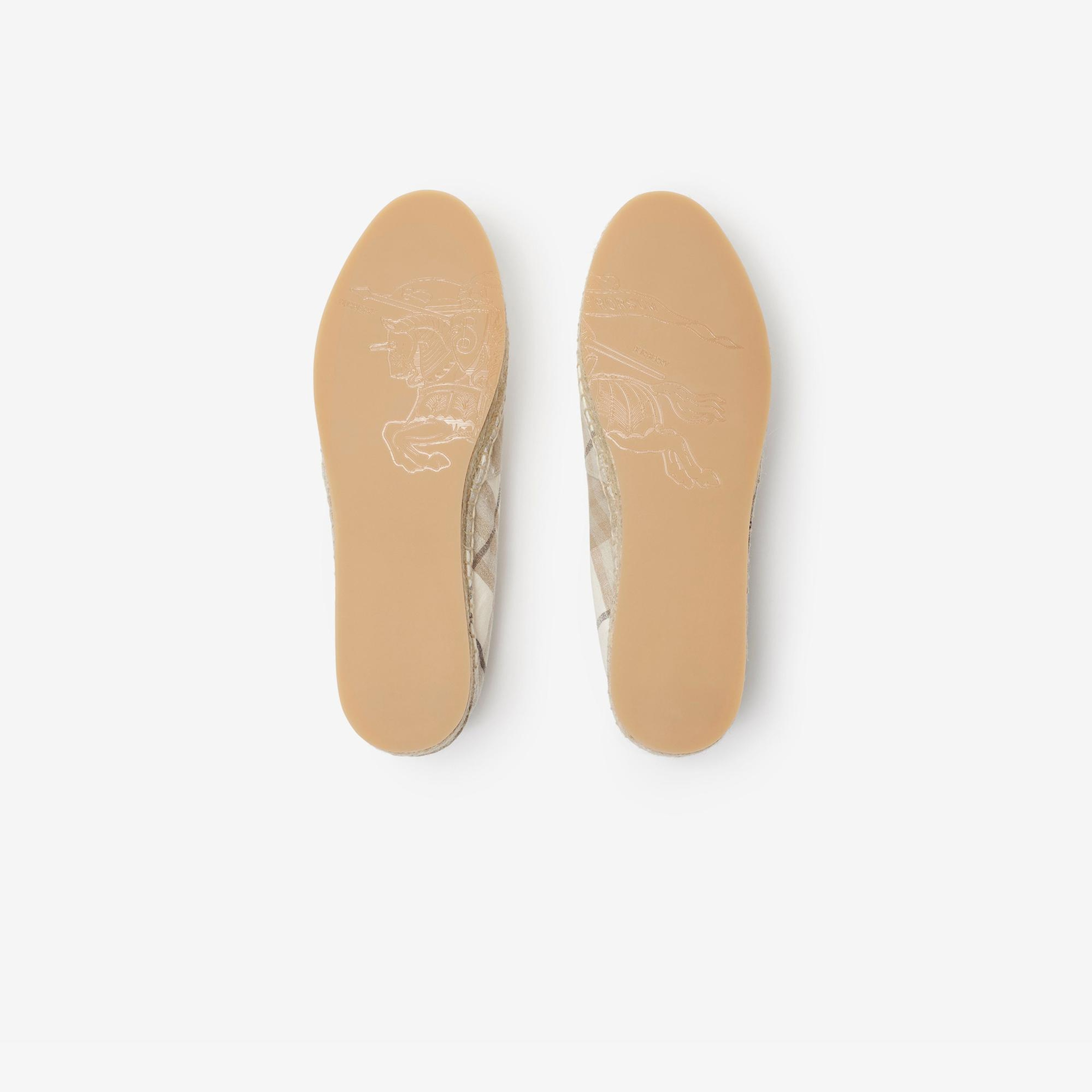 Burberry Mews Kadın Krem Espadril