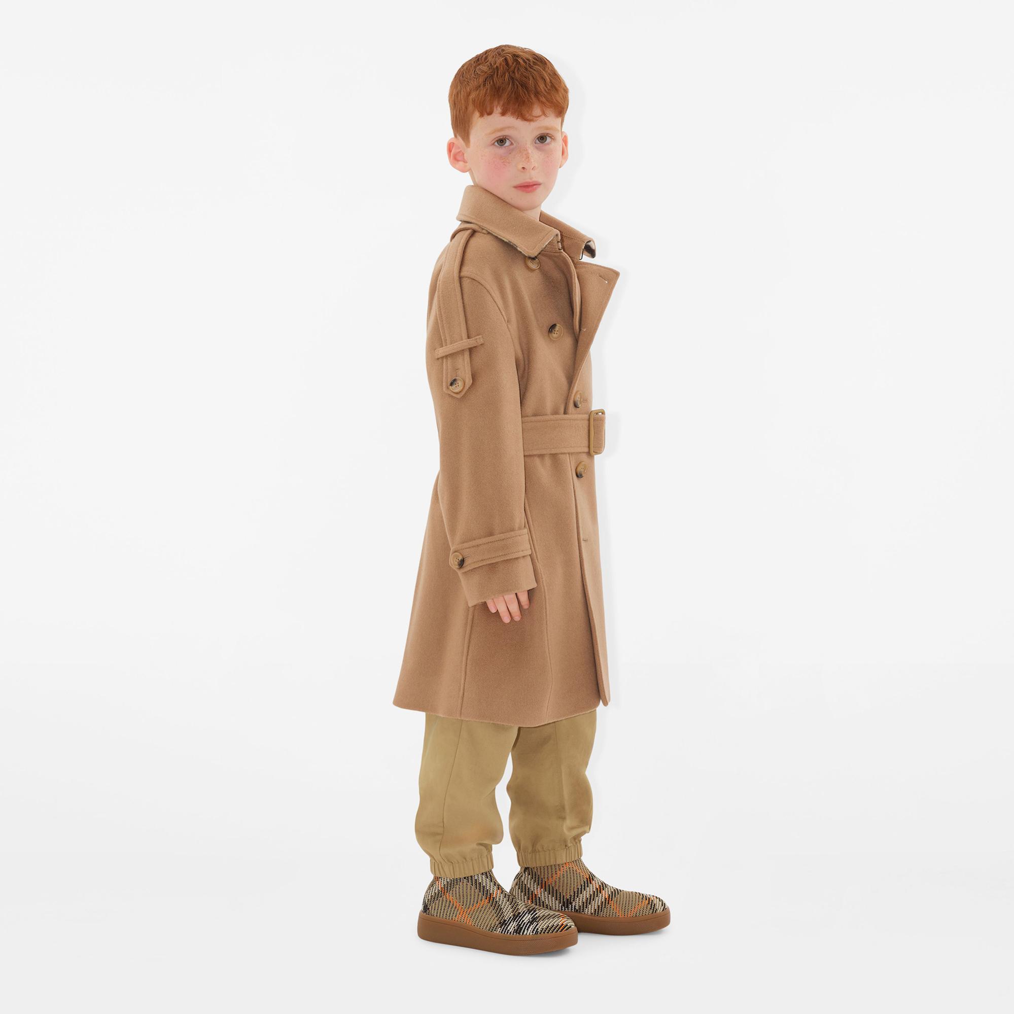 Burberry Travard Cotton Blend Çocuk Bej Pantolon