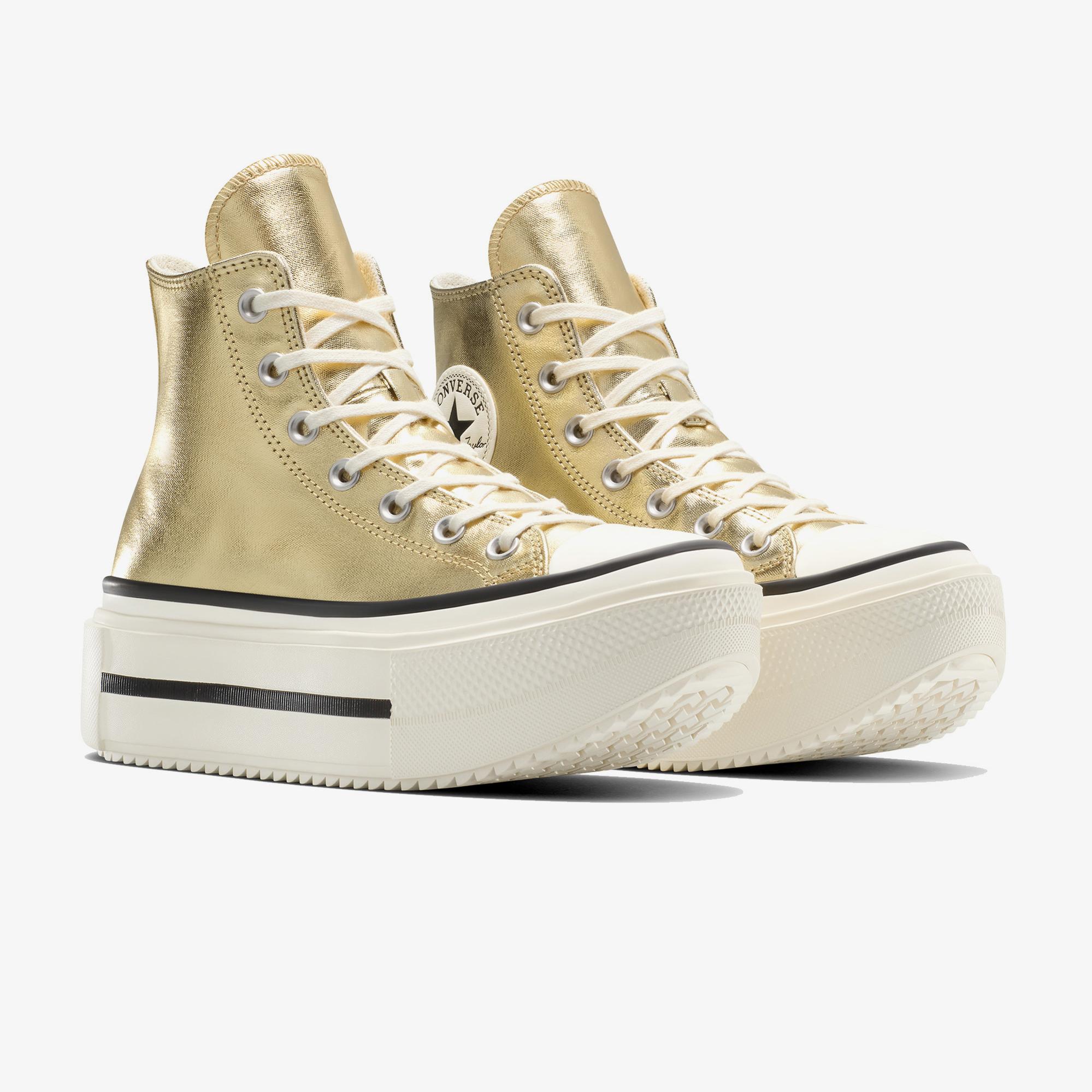 Converse Chuck Taylor All Star Lift Double Stack Unisex Altın Sneaker