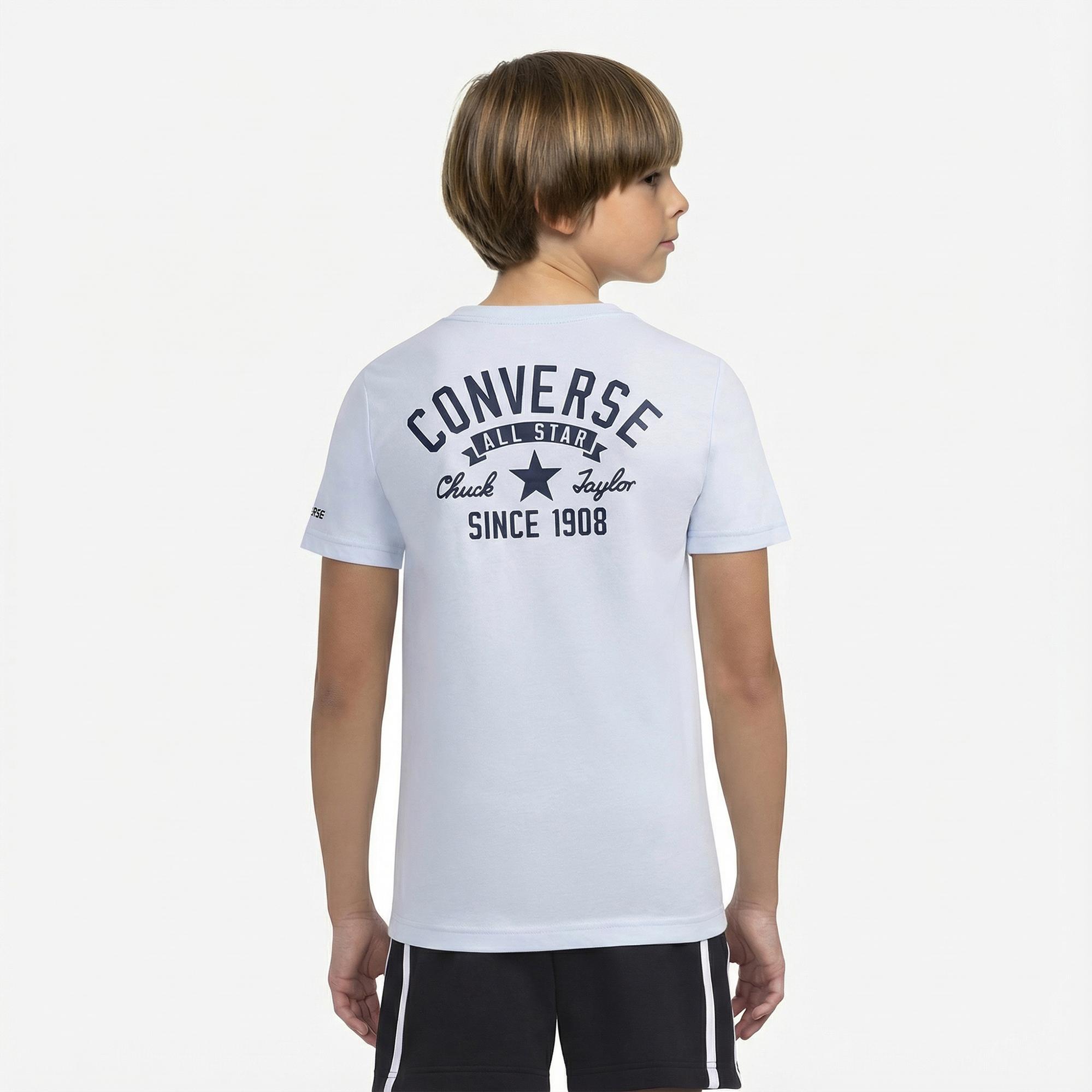 Converse Chuck Taylor All Star Çocuk Açık Mavi T-Shirt