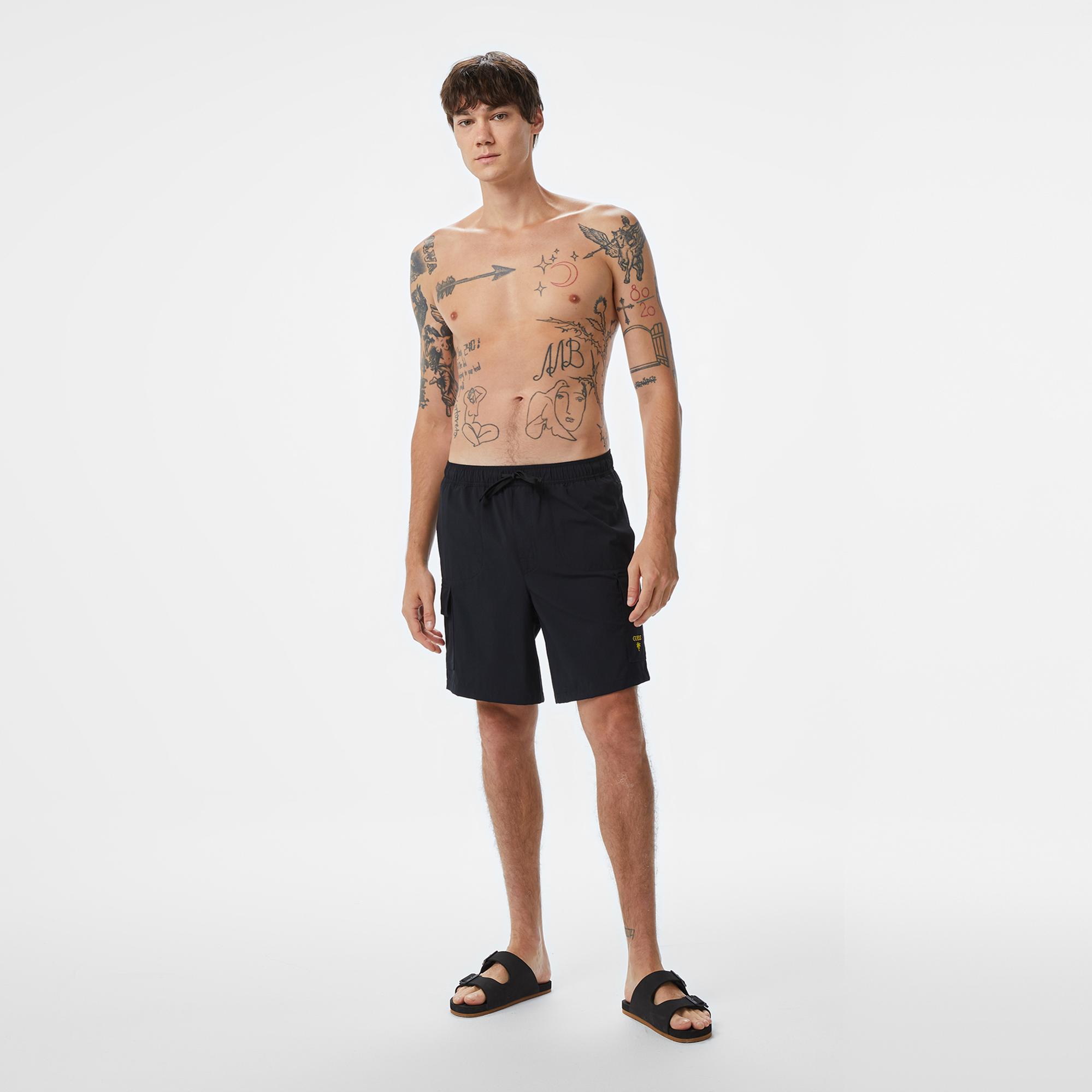 Guess Erkek Siyah Deniz Şortu