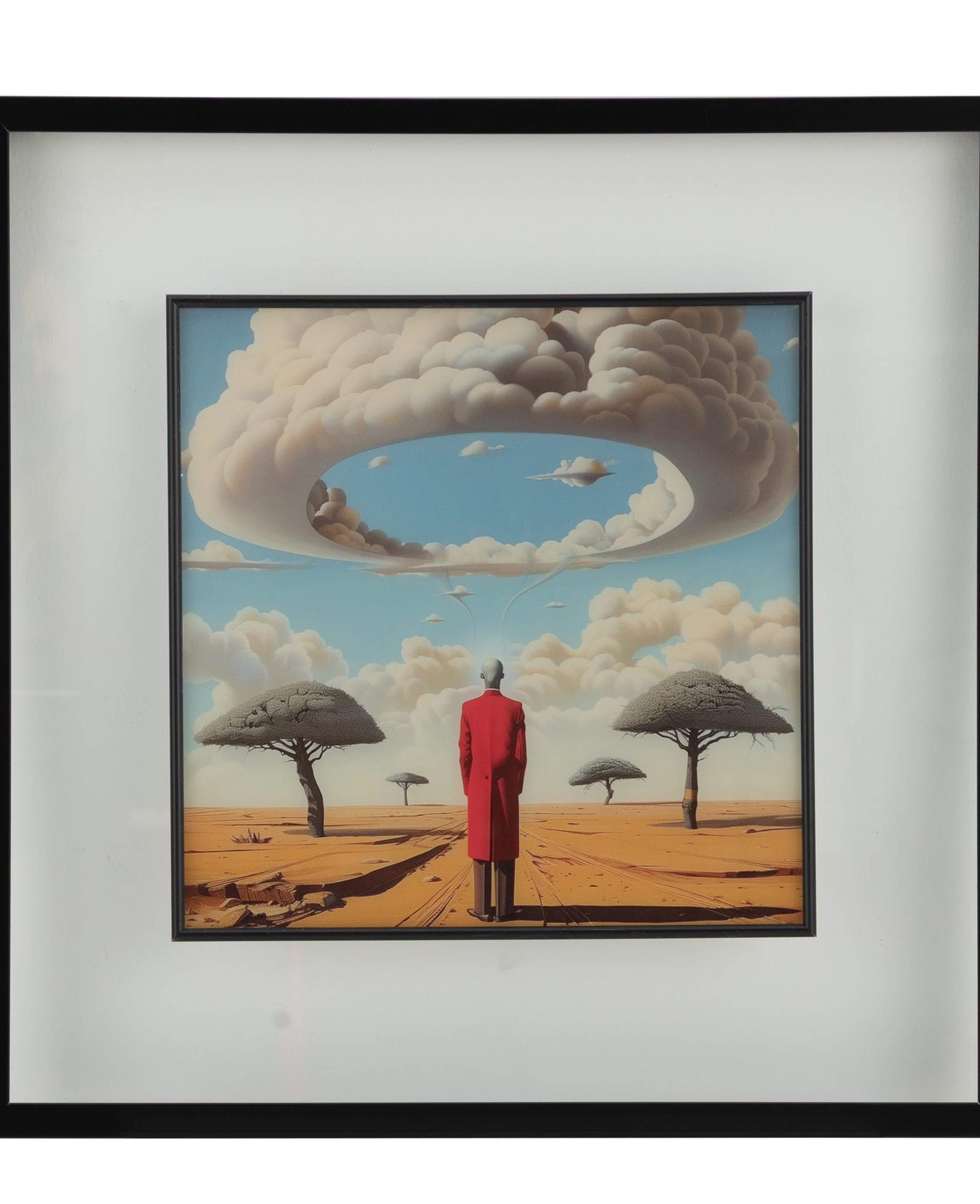 LUMEN ÇERÇEVELİ CAM TABLO 60X60 CM