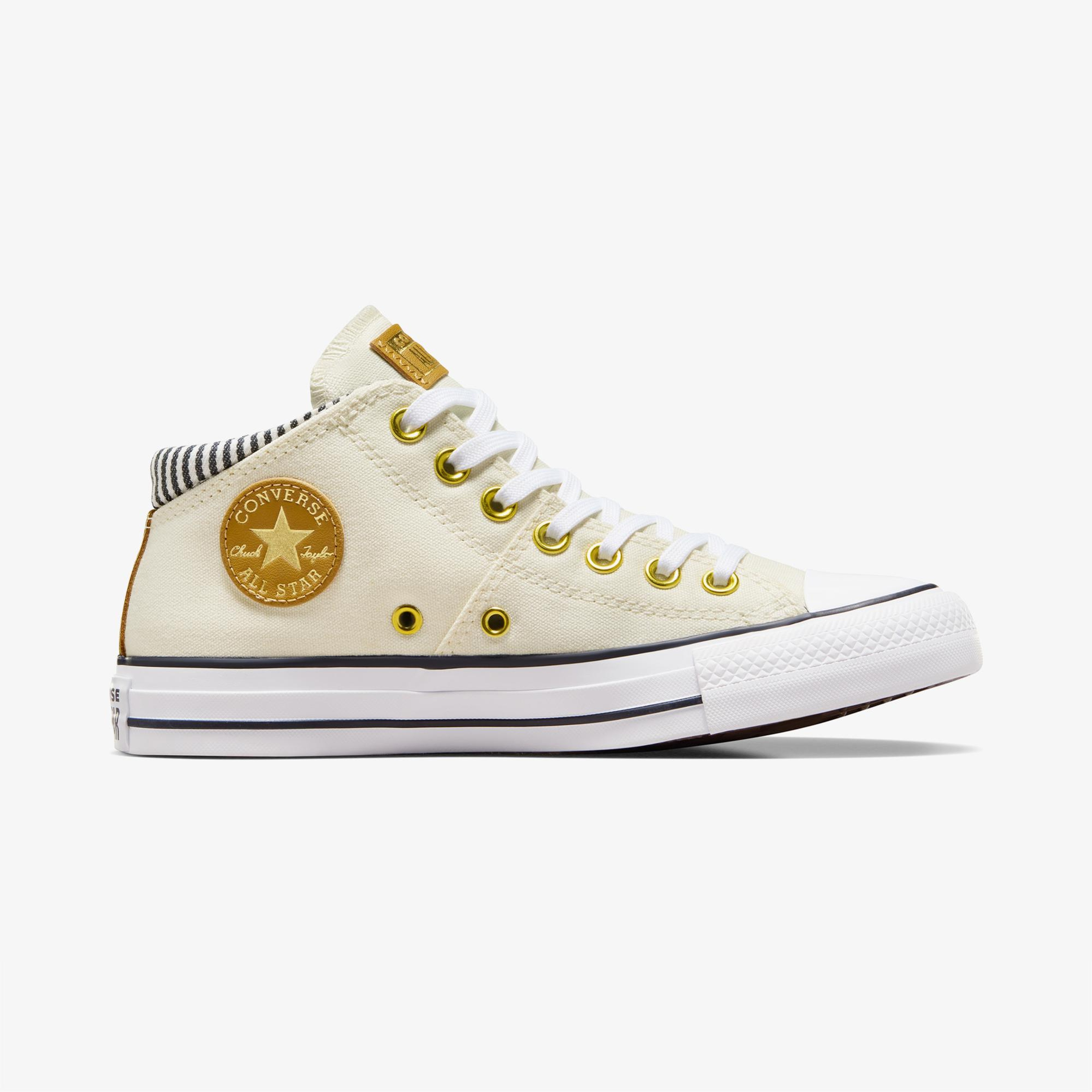 Converse Chuck Taylor All Star Madison Herringbone Stripe Kadın Krem Sneaker