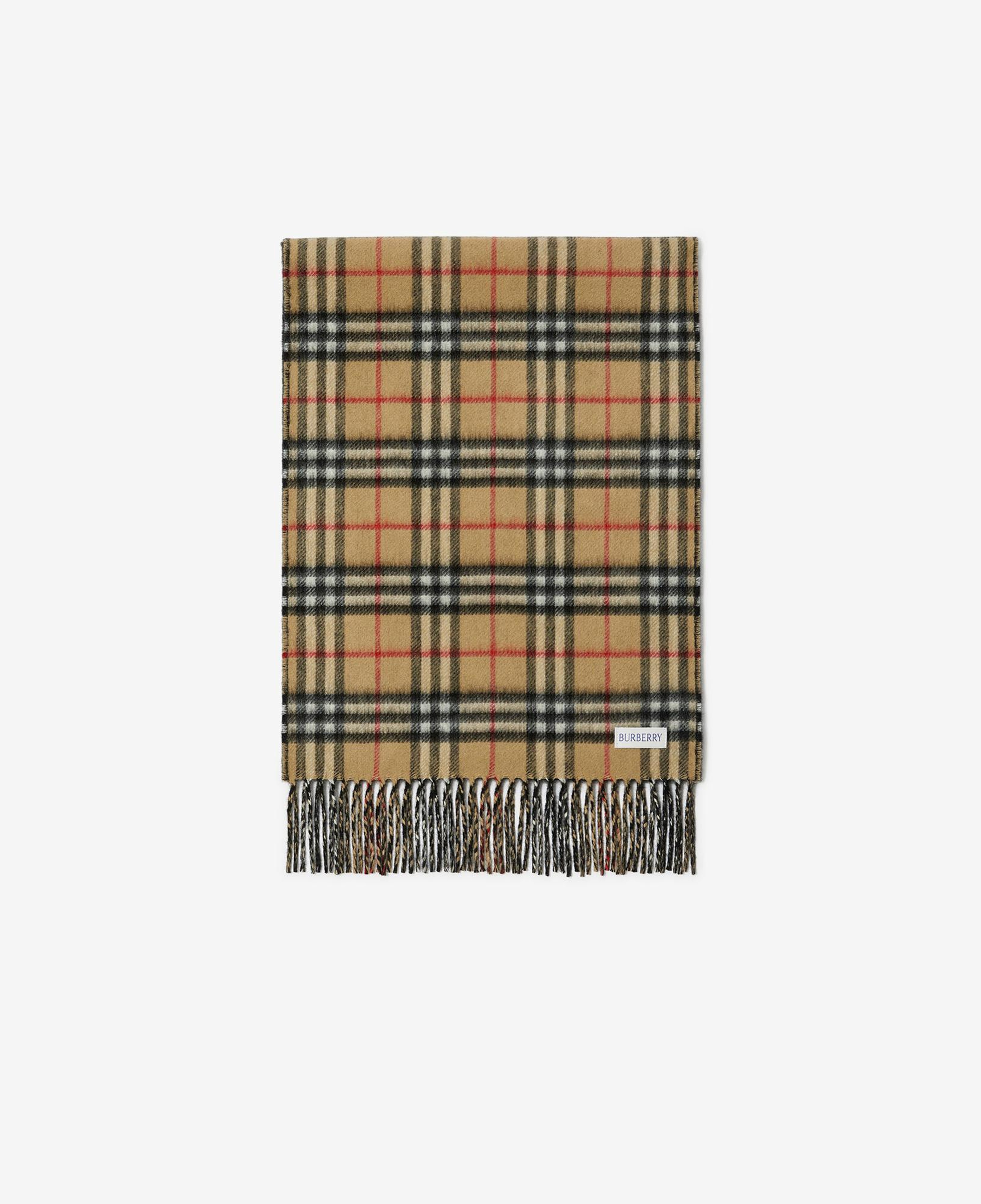Burberry Reversible Check Kaşmir Kadın Bej Atkı