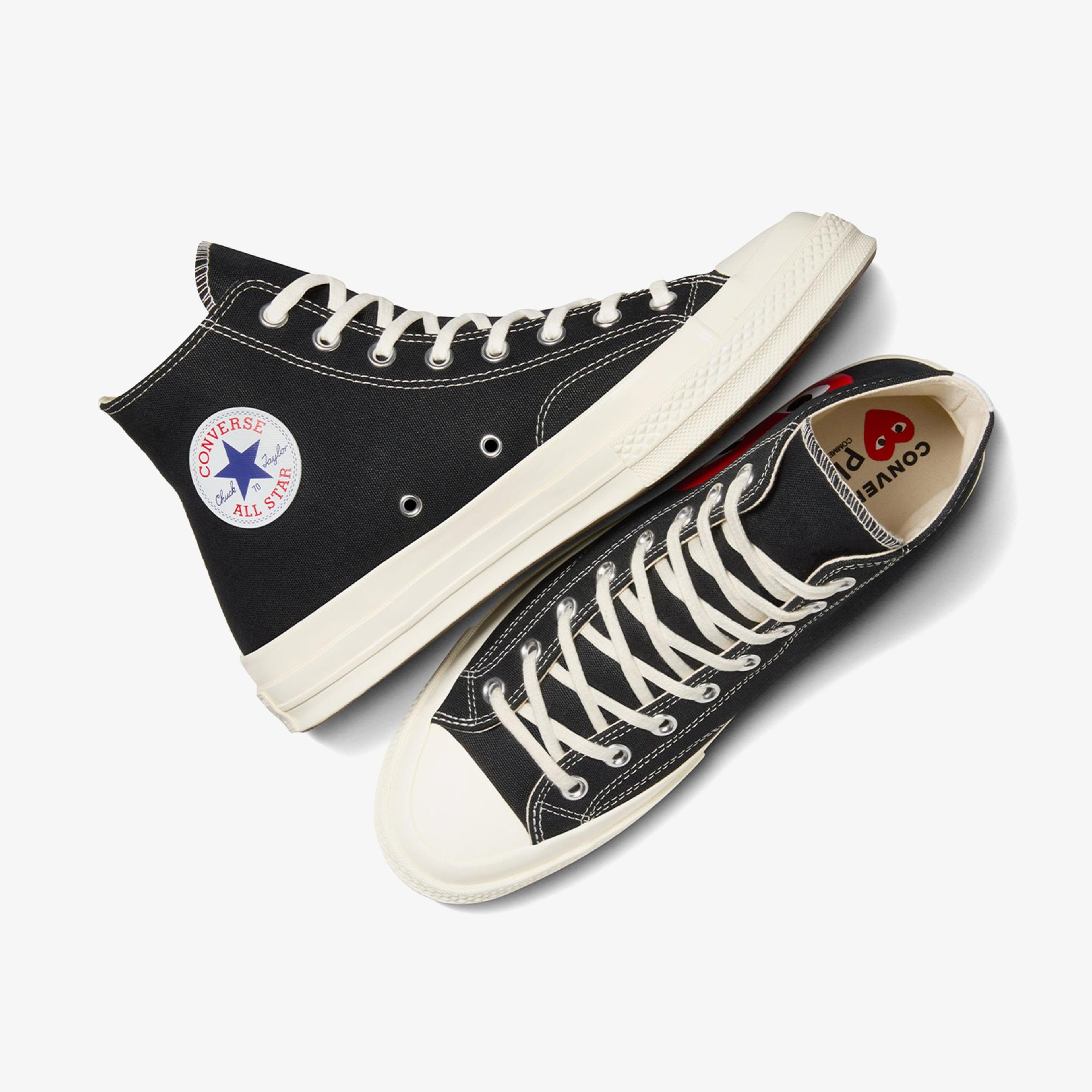 Converse X Comme Des Garçons Play Chuck 70 Unisex Siyah Sneaker