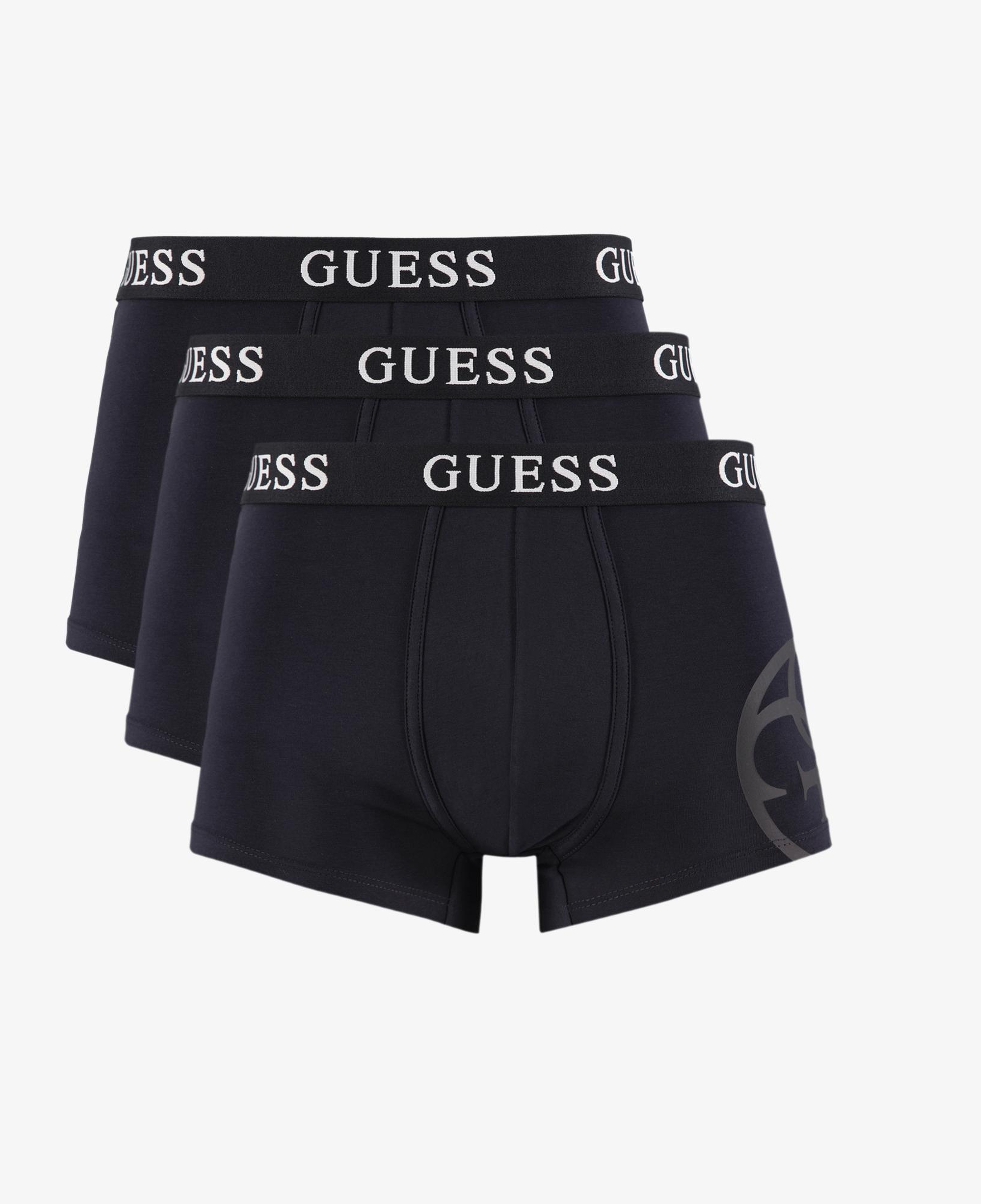 Guess Placed Logo Tr Lightetch 160 Erkek Lacivert 3'Lü Boxer Paketi
