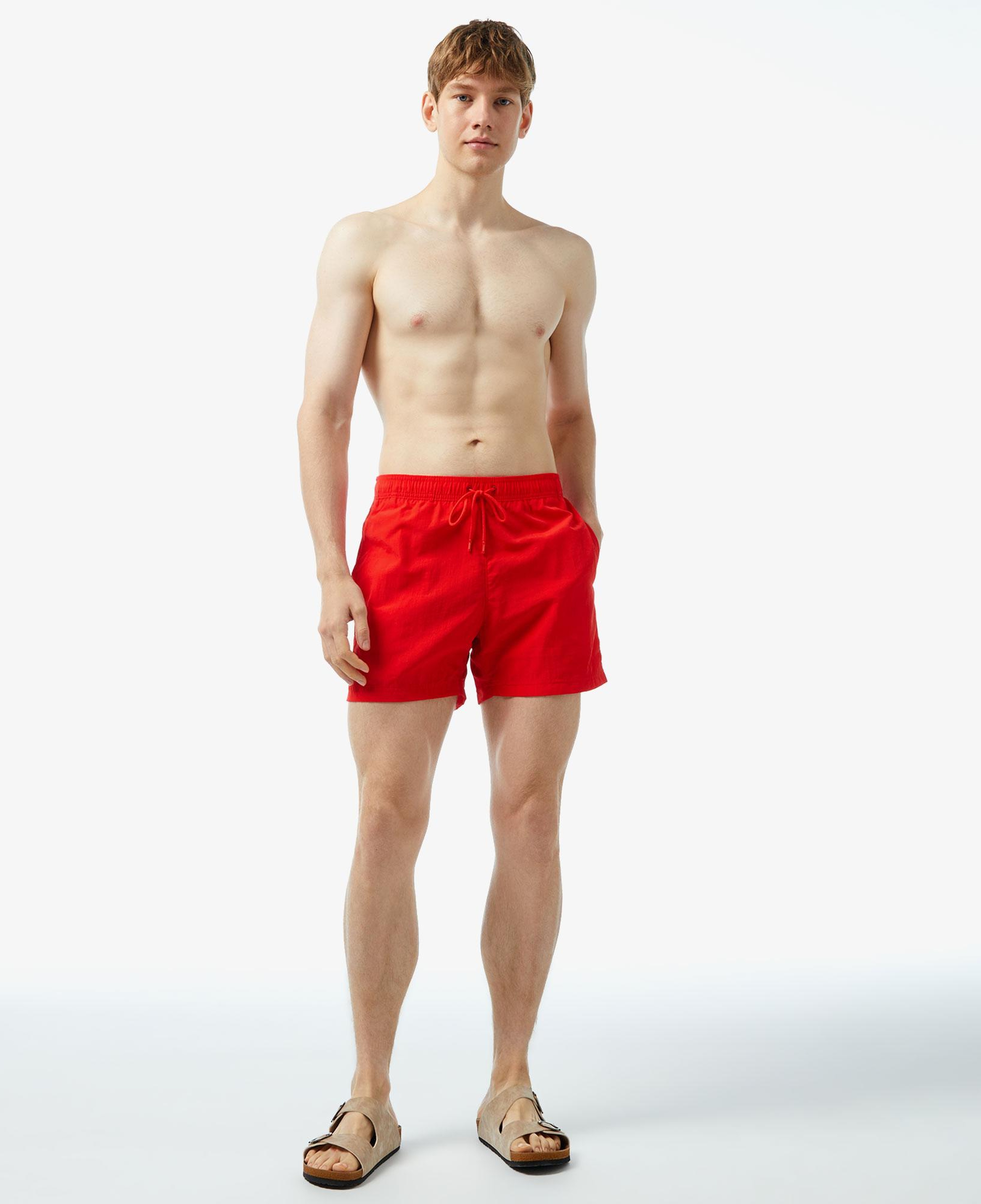 Tommy Jeans Medium Drawstring Erkek Kırmızı Mayo Şort