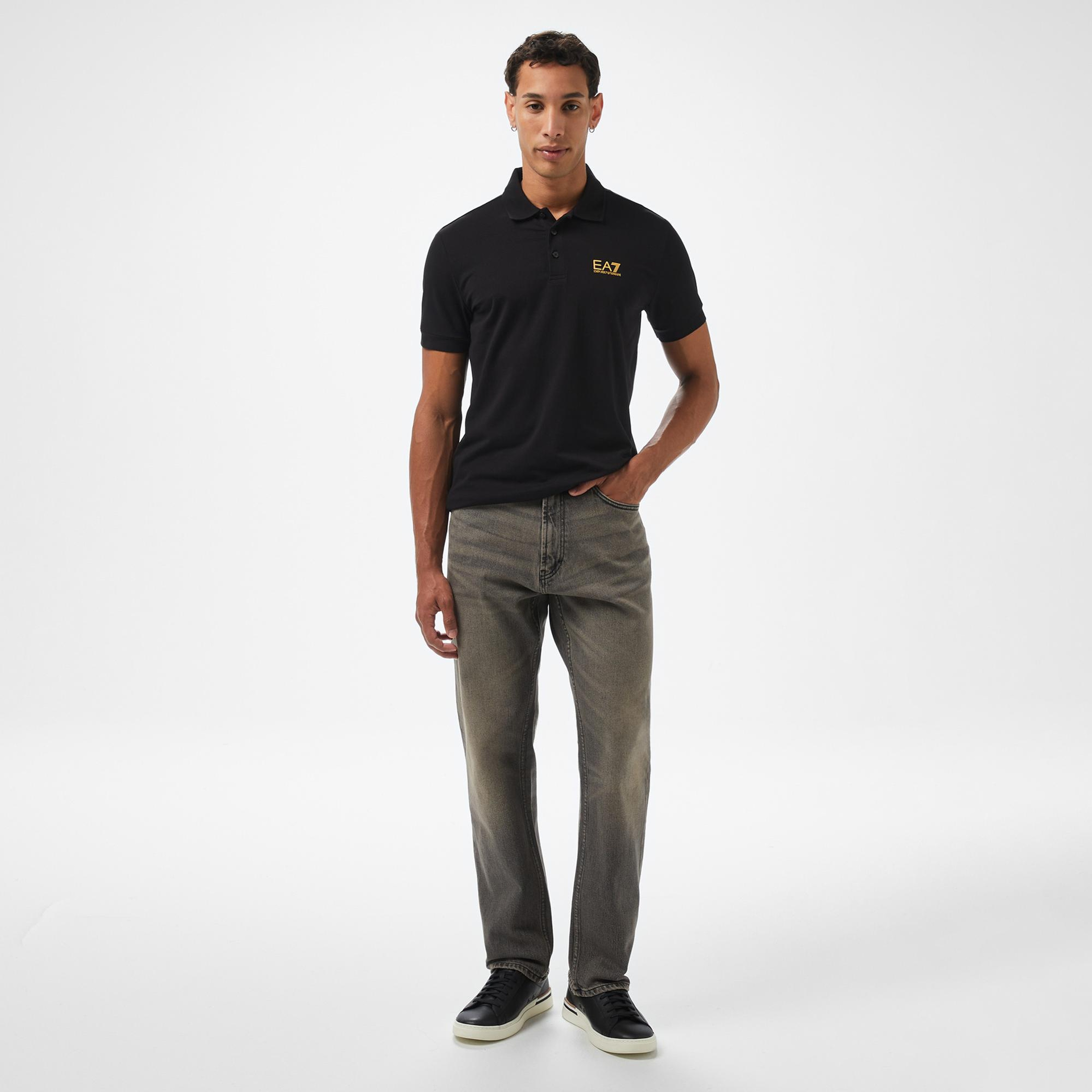 EA7 Erkek Siyah Polo