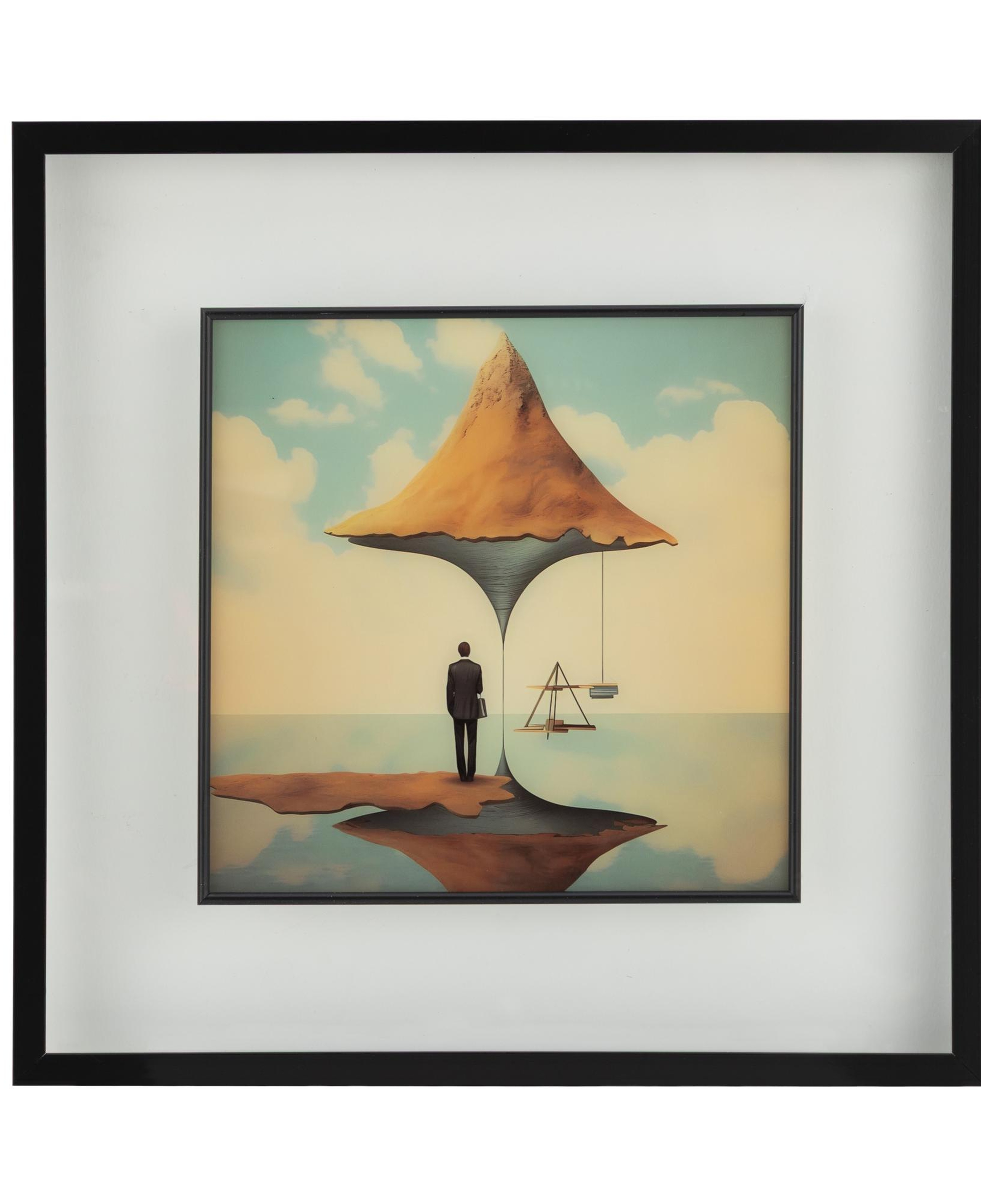 AETHER ÇERÇEVELİ CAM TABLO 60X60 CM