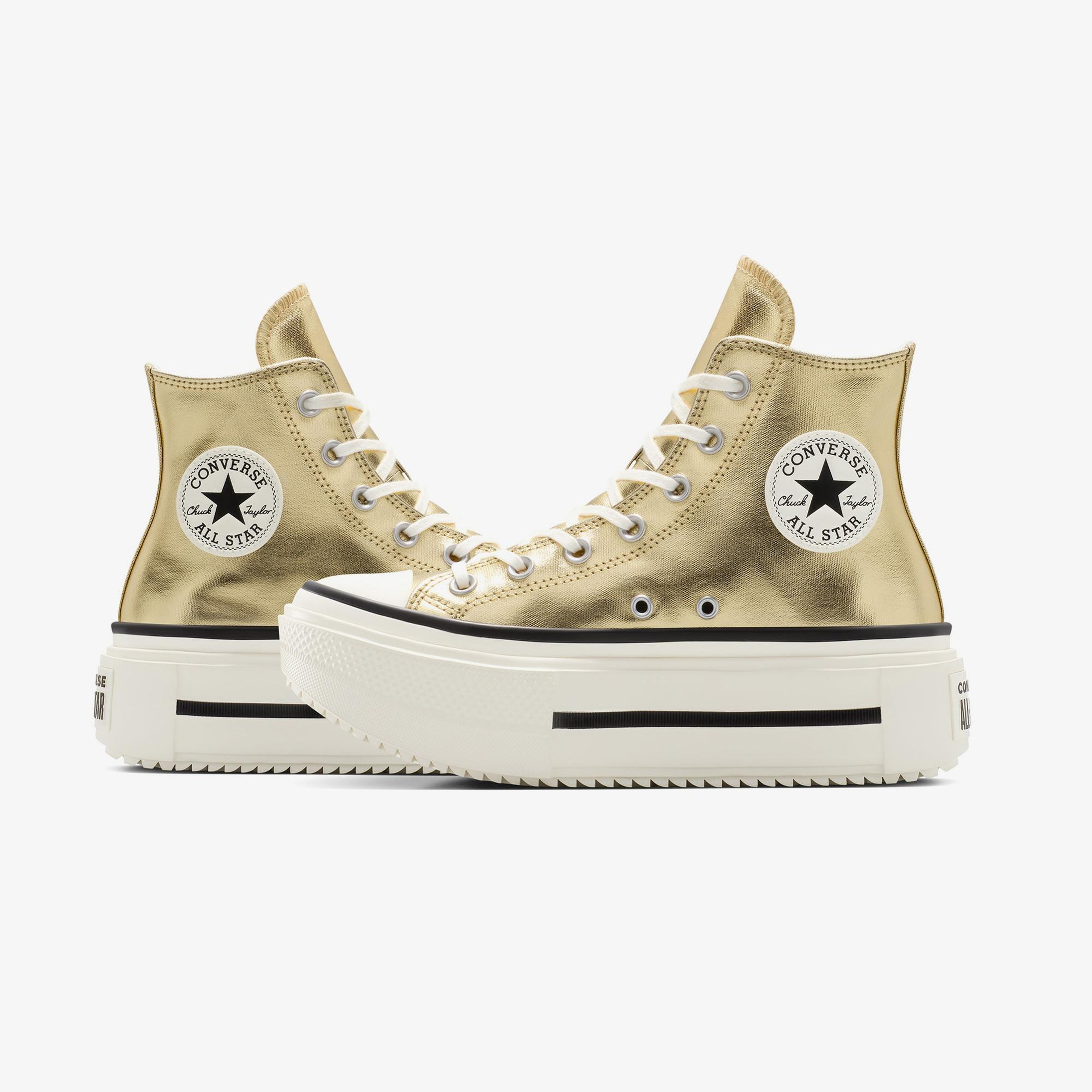 Converse Chuck Taylor All Star Lift Double Stack Unisex Altın Sneaker