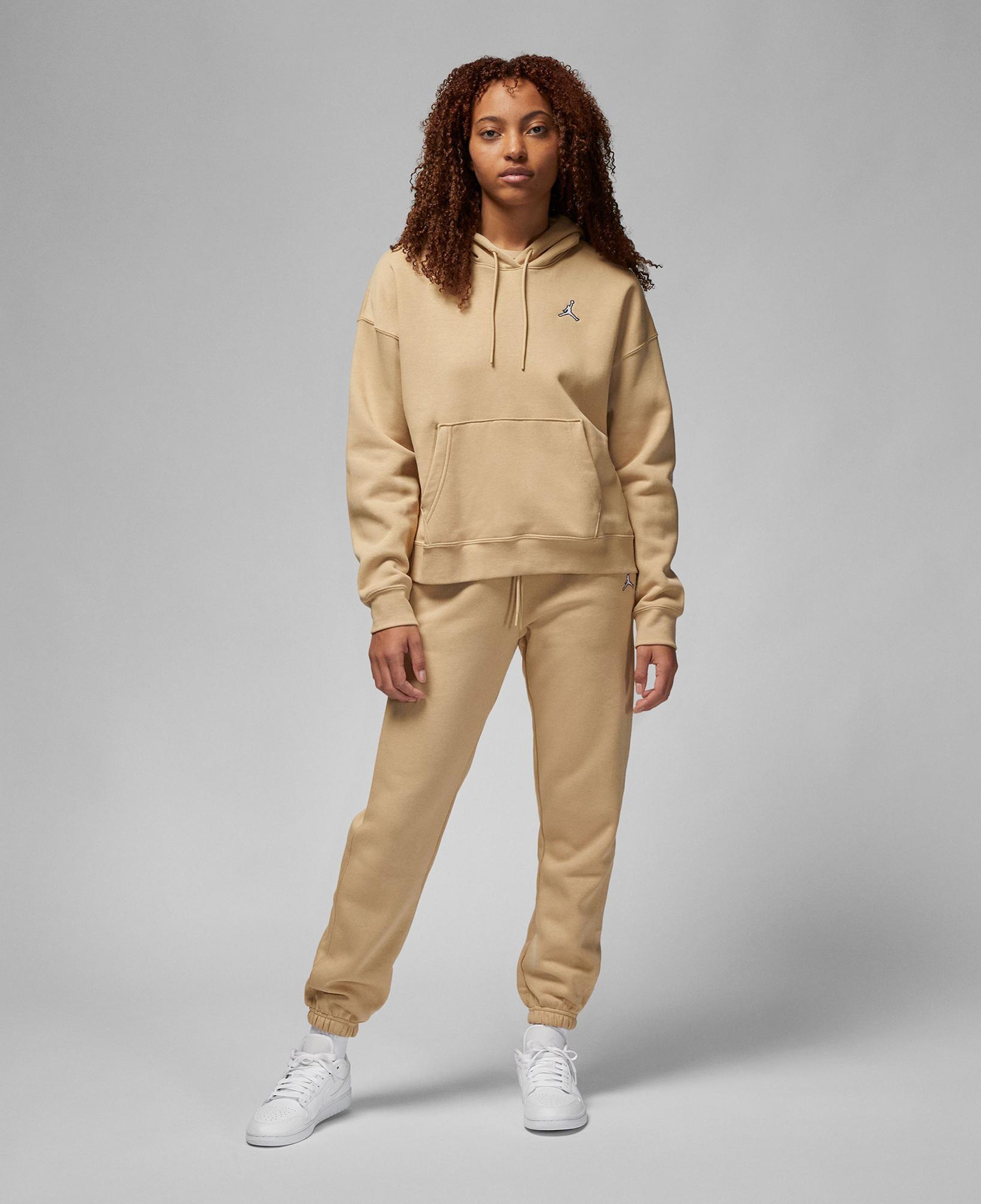 Jordan Brooklyn Fleece Kadın Bej Eşofman Altı