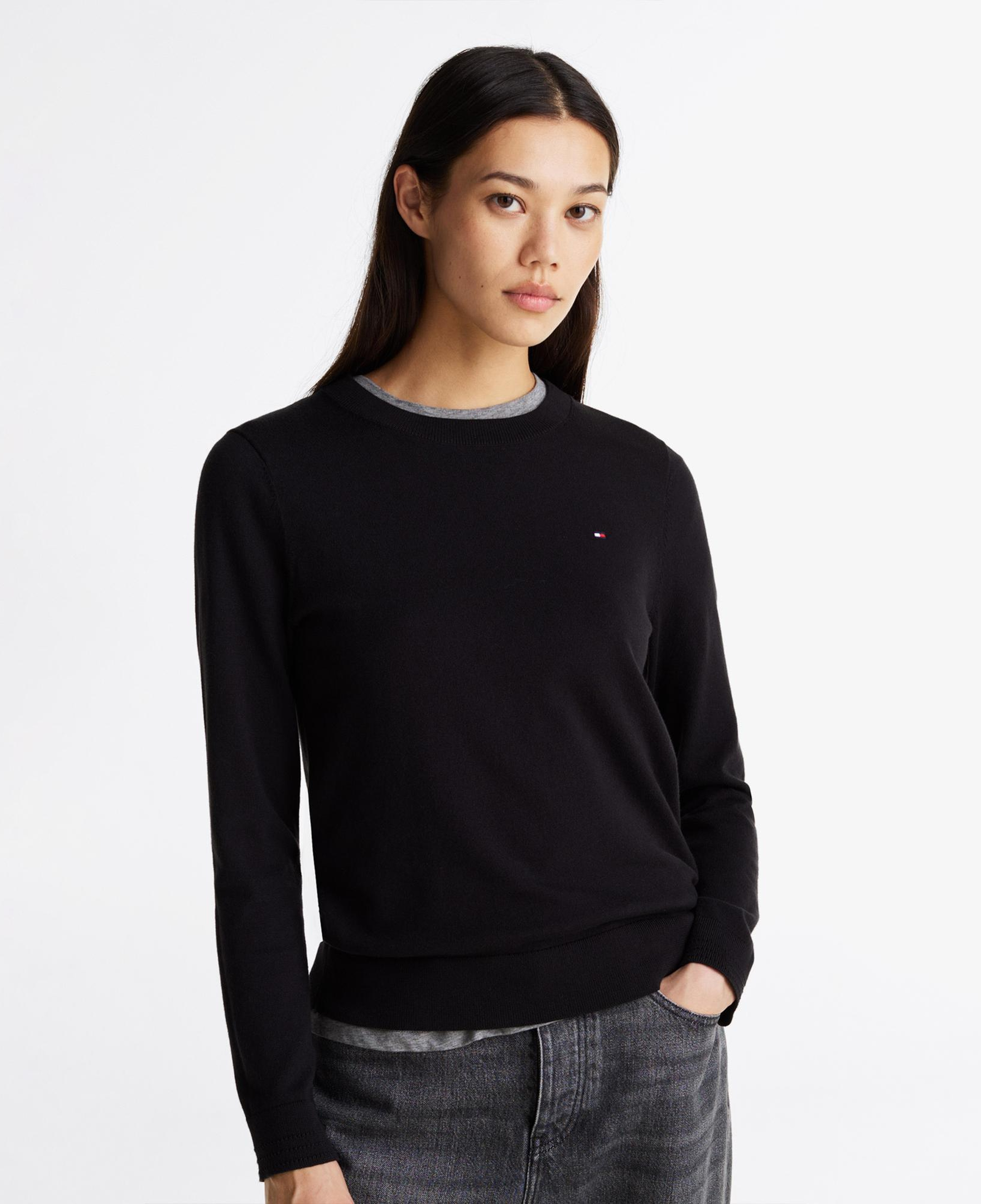 Tommy Hilfiger Stitch Kadın Siyah Kazak