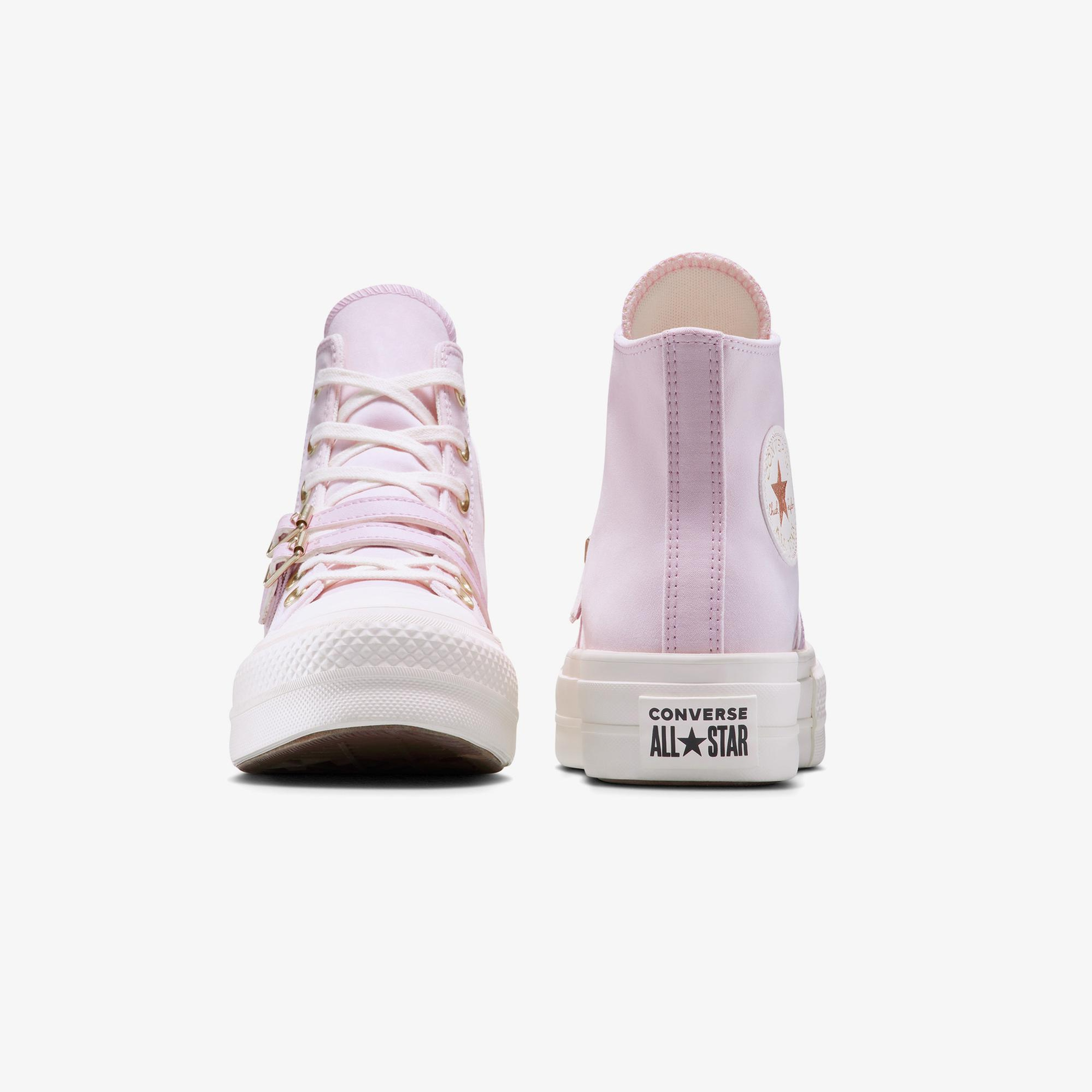 Converse Chuck Taylor All Star Lift Platform Buckle Unisex Pembe Sneaker