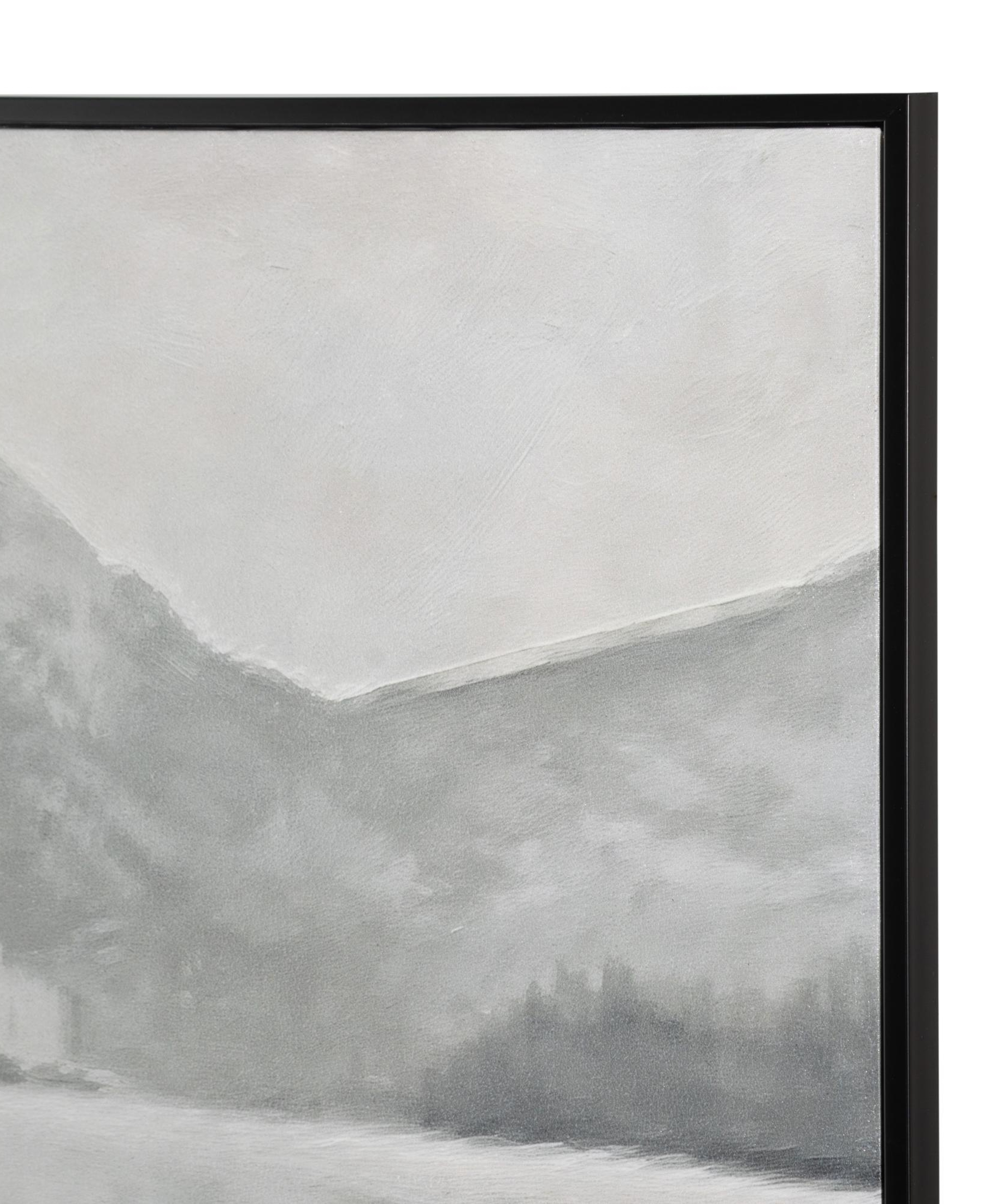 QUIET SHORE ÇERÇEVELİ YAĞLIBOYA TABLO 100X100 CM