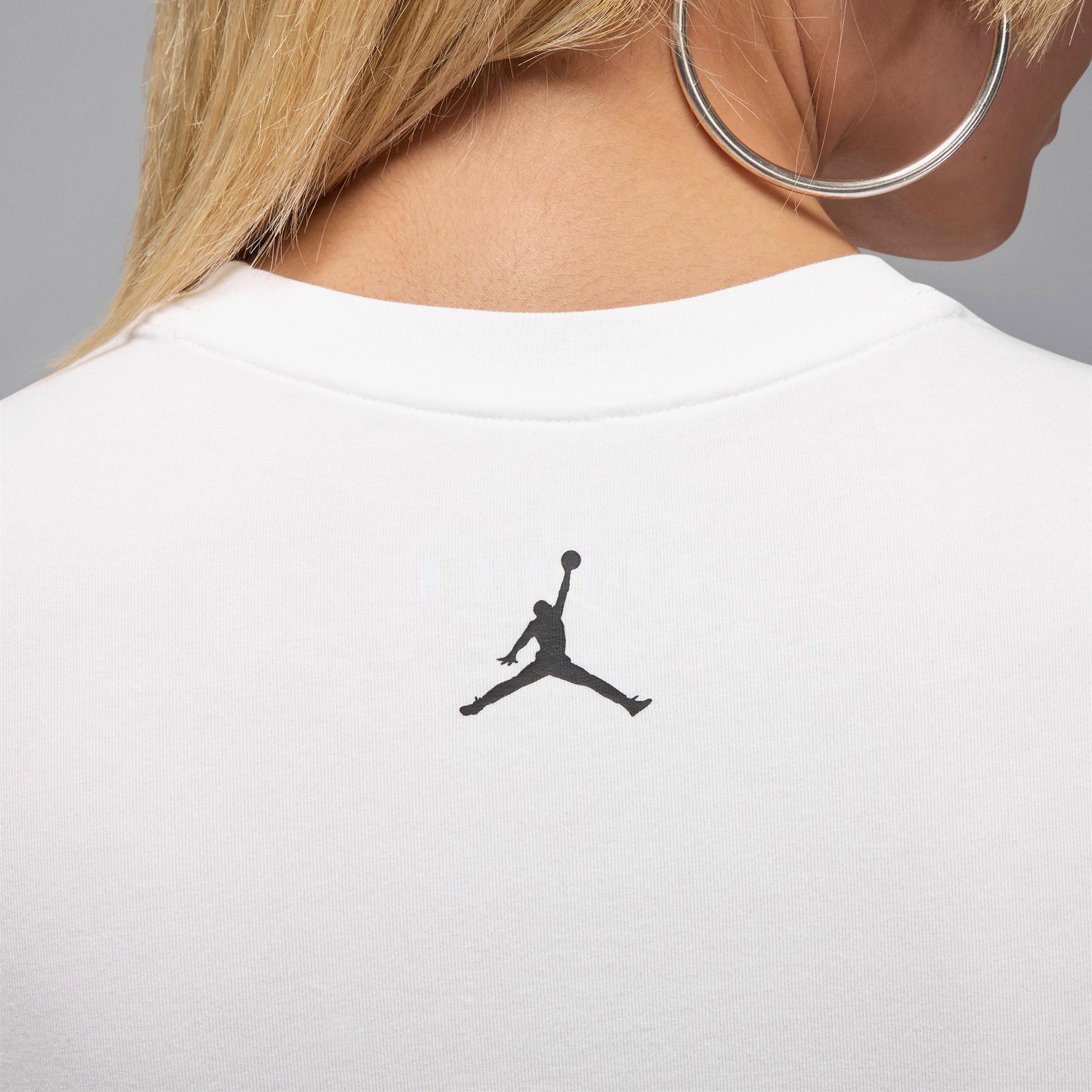 Jordan Brooklyn Kadın Beyaz T-Shirt
