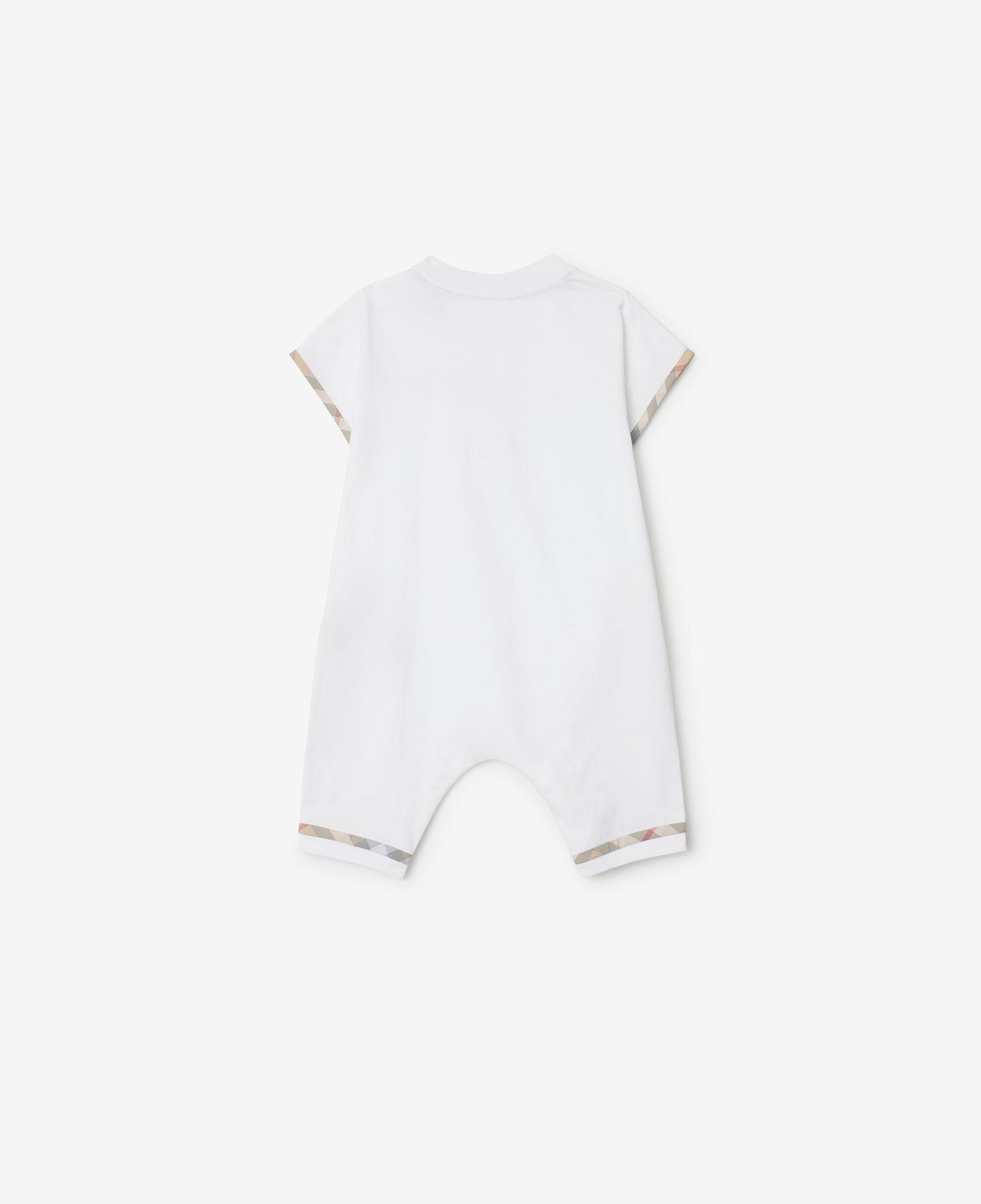 Burberry Çocuk Beyaz Bebek Tulumu