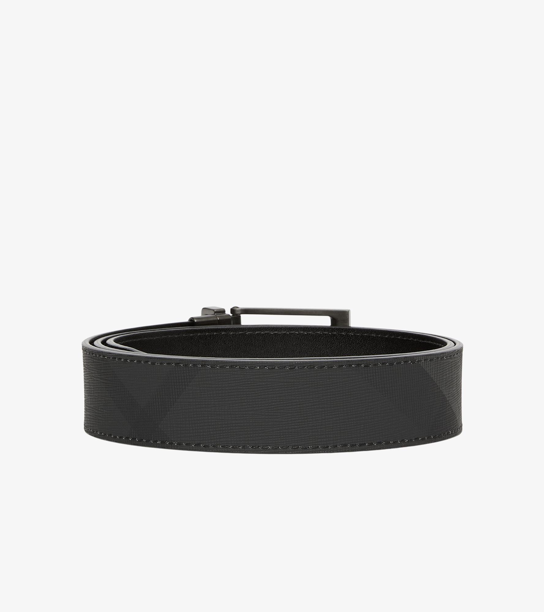 Burberry Reversible Check Erkek Gri Kemer