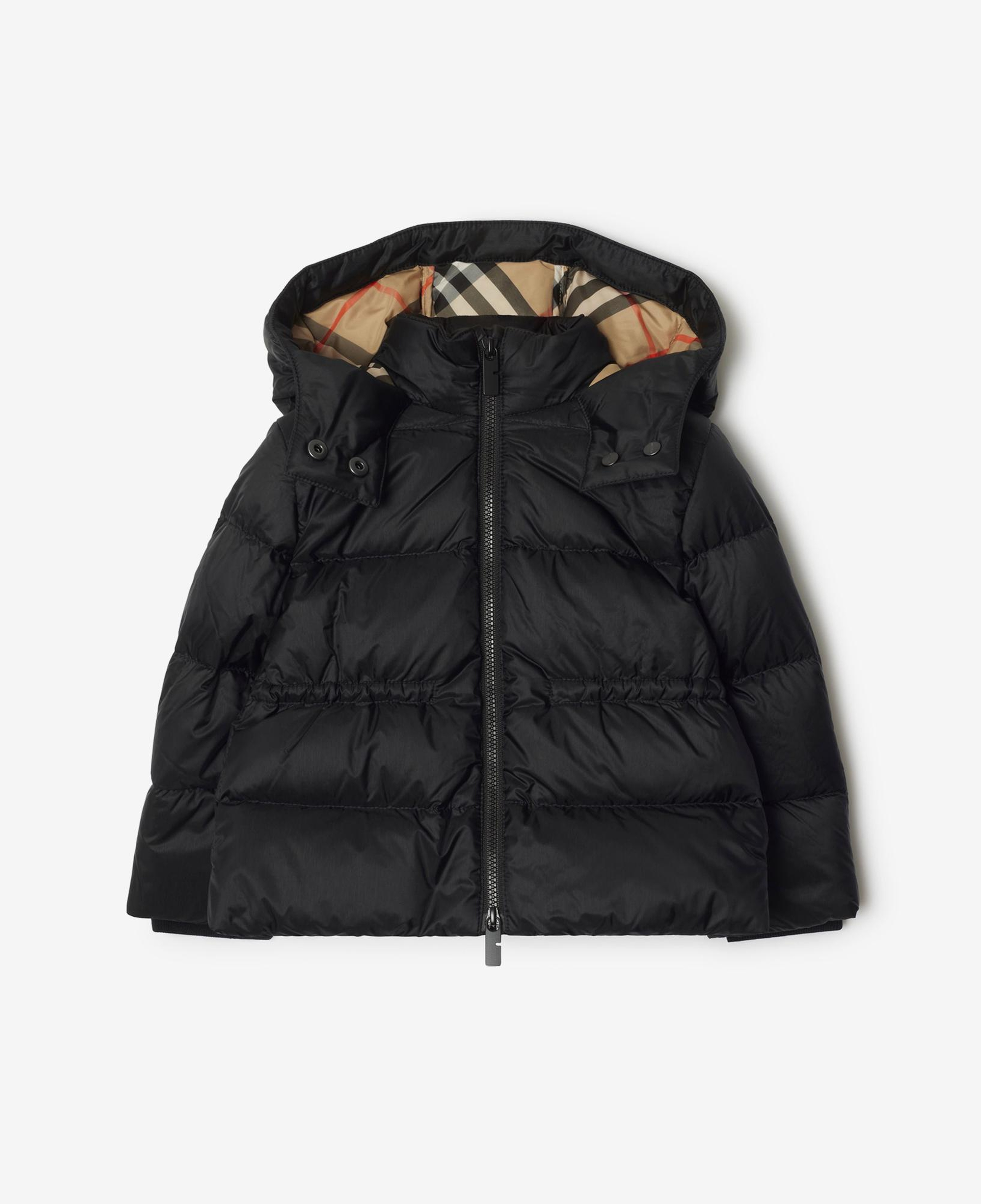 Burberry Agnes Nylon Puffer Çocuk Siyah Mont