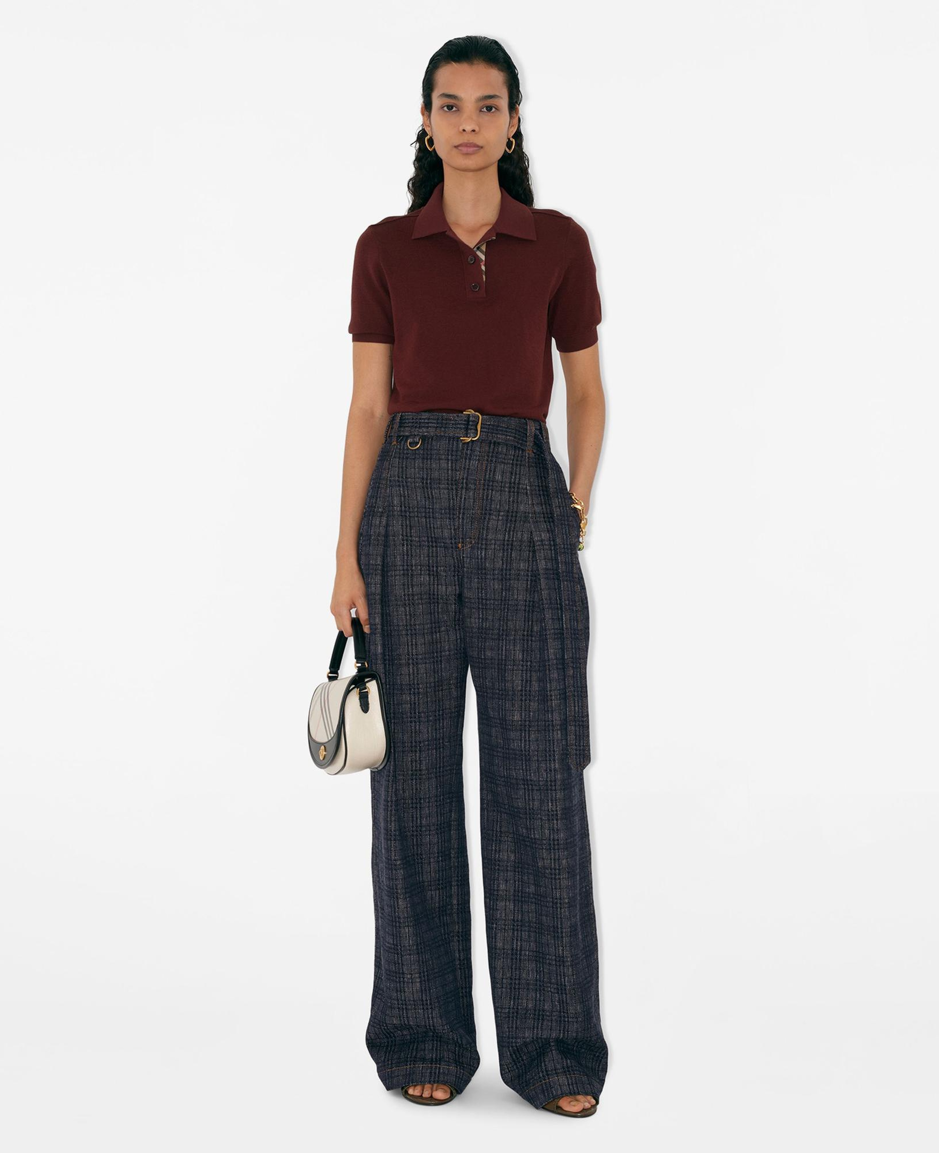 Burberry Wool Kadın Bordo Triko